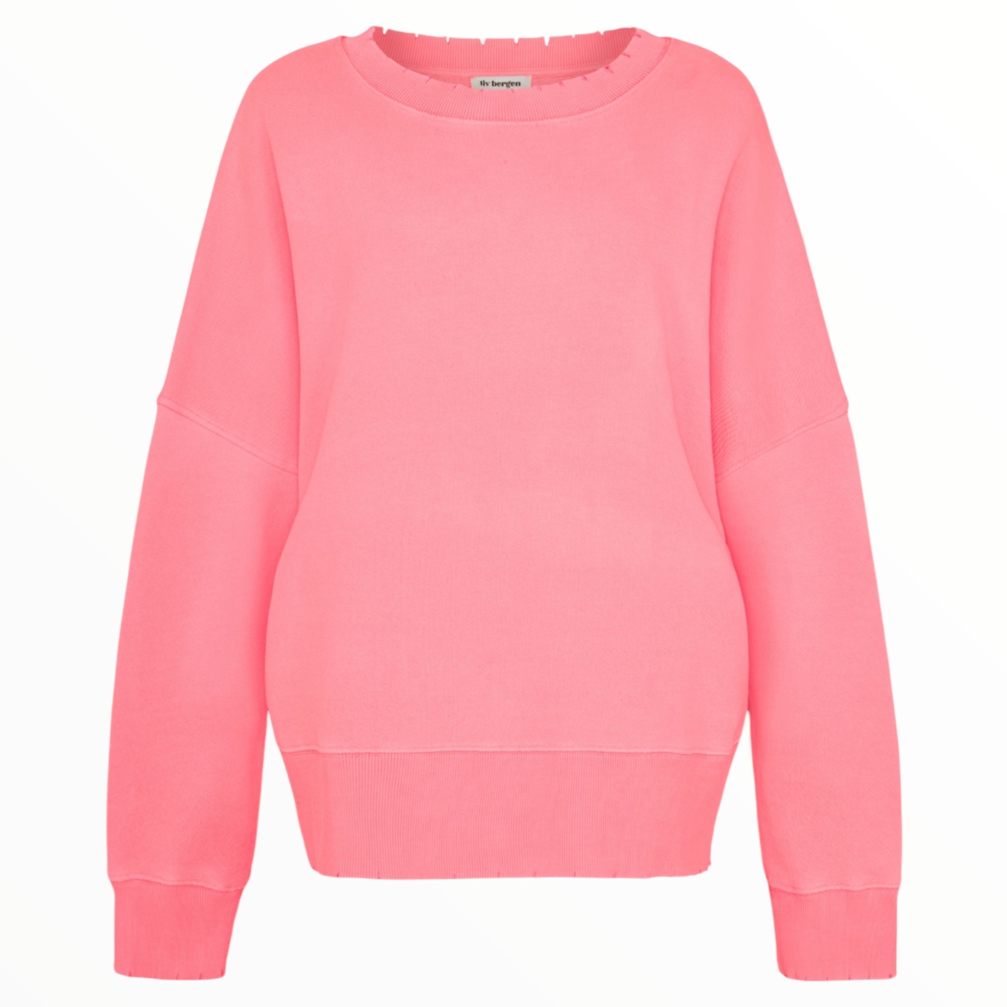 Sweater Distressed Neon Coral  - Liv Bergen