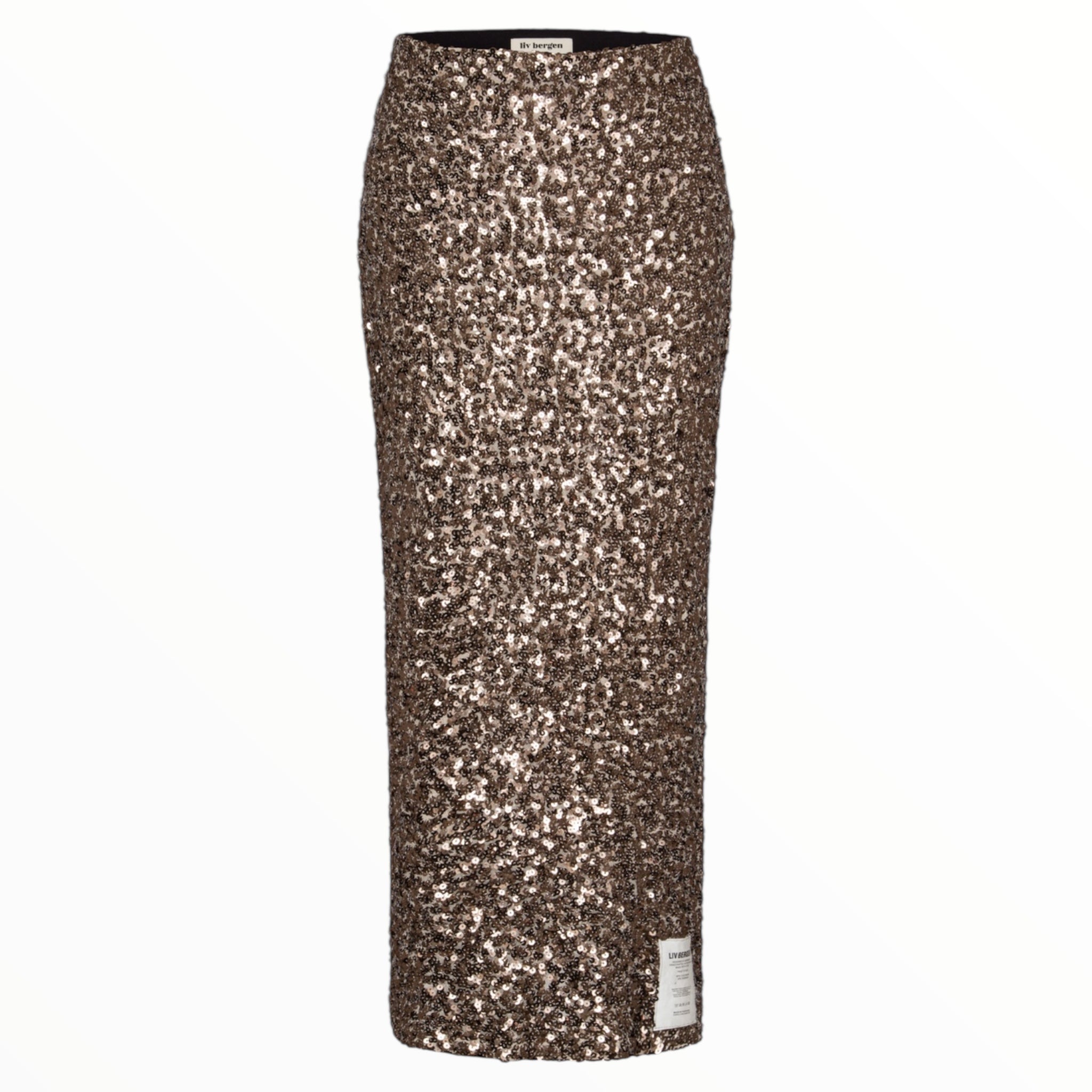 Pailletten Rock in platin - Liv Bergen