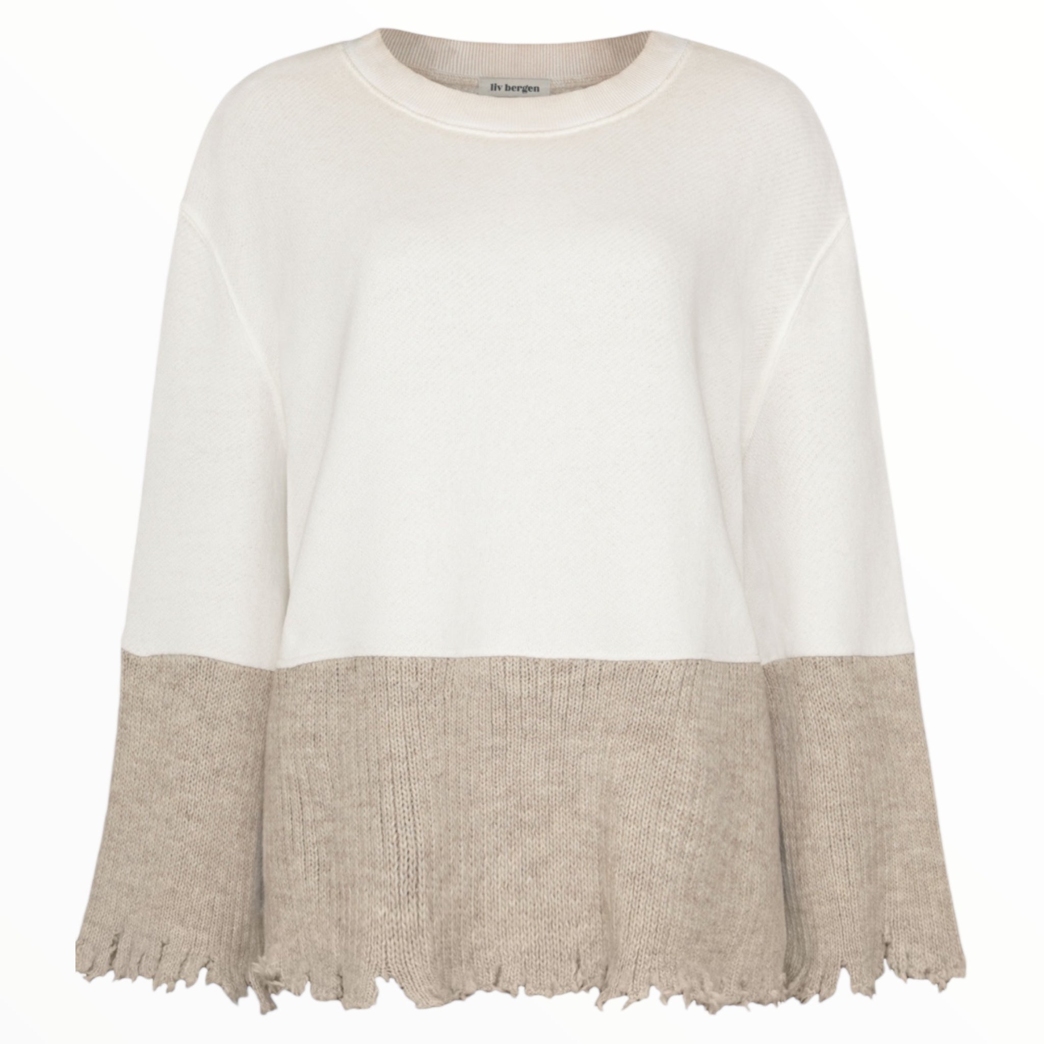 Sweater Planet COLD DYE Vanilla  - LIV BERGEN