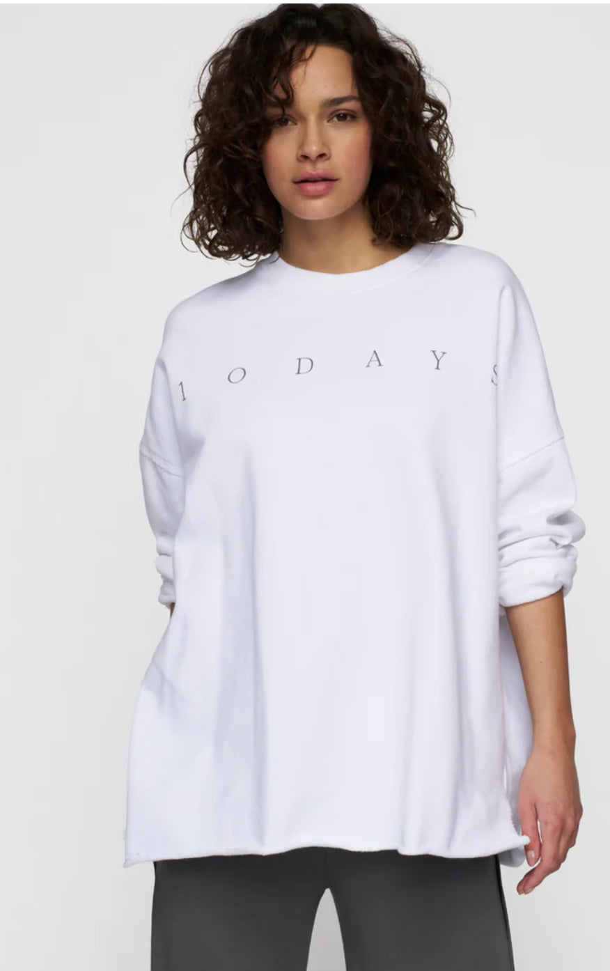 Beach Sweater white - 10DAYS