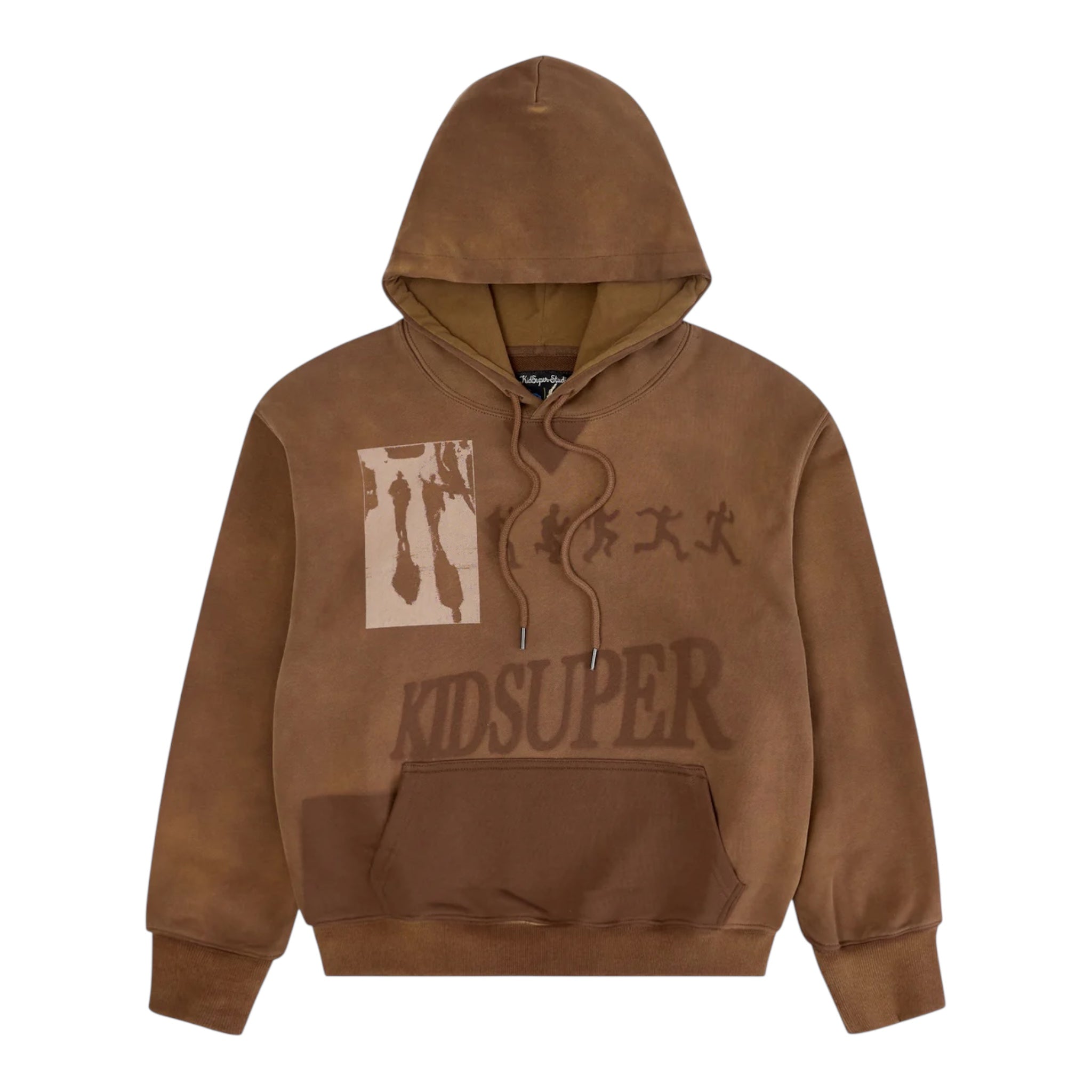 Sun Faded Sweatshirt Brown  - KidSuper