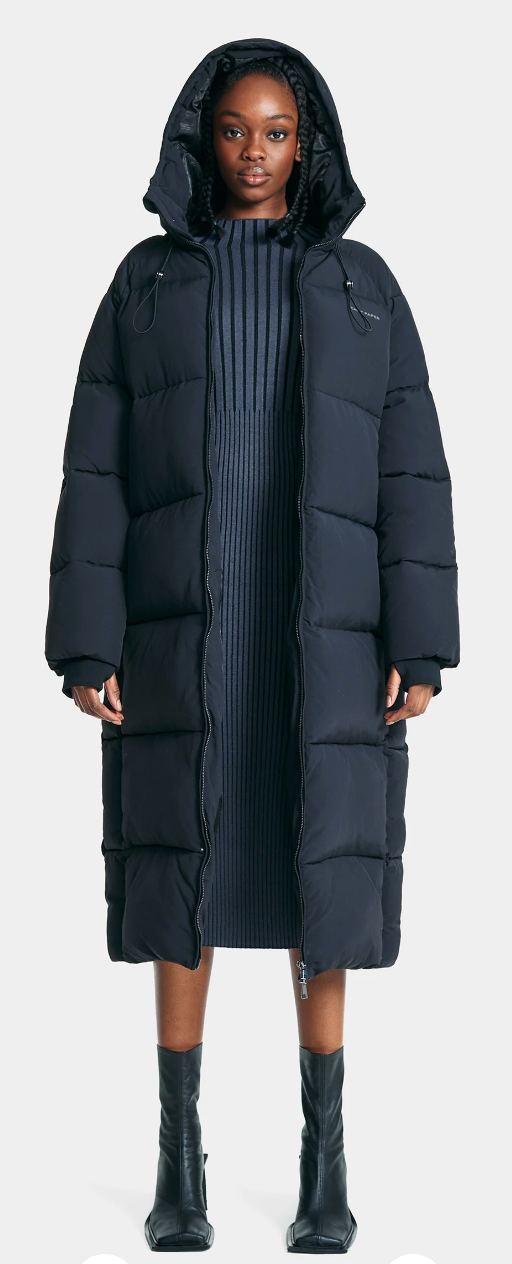 Black Relaxed Long Puffer black - Daily Paper