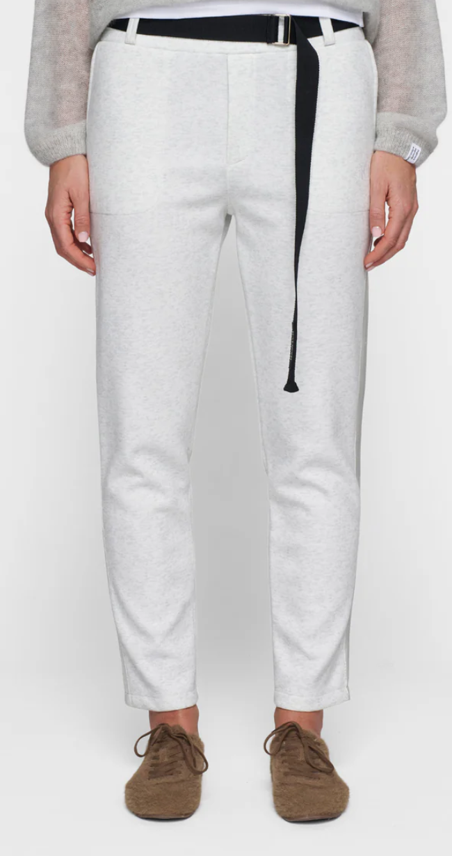 Belted Pants Neoprene white melee - 10 DAYS