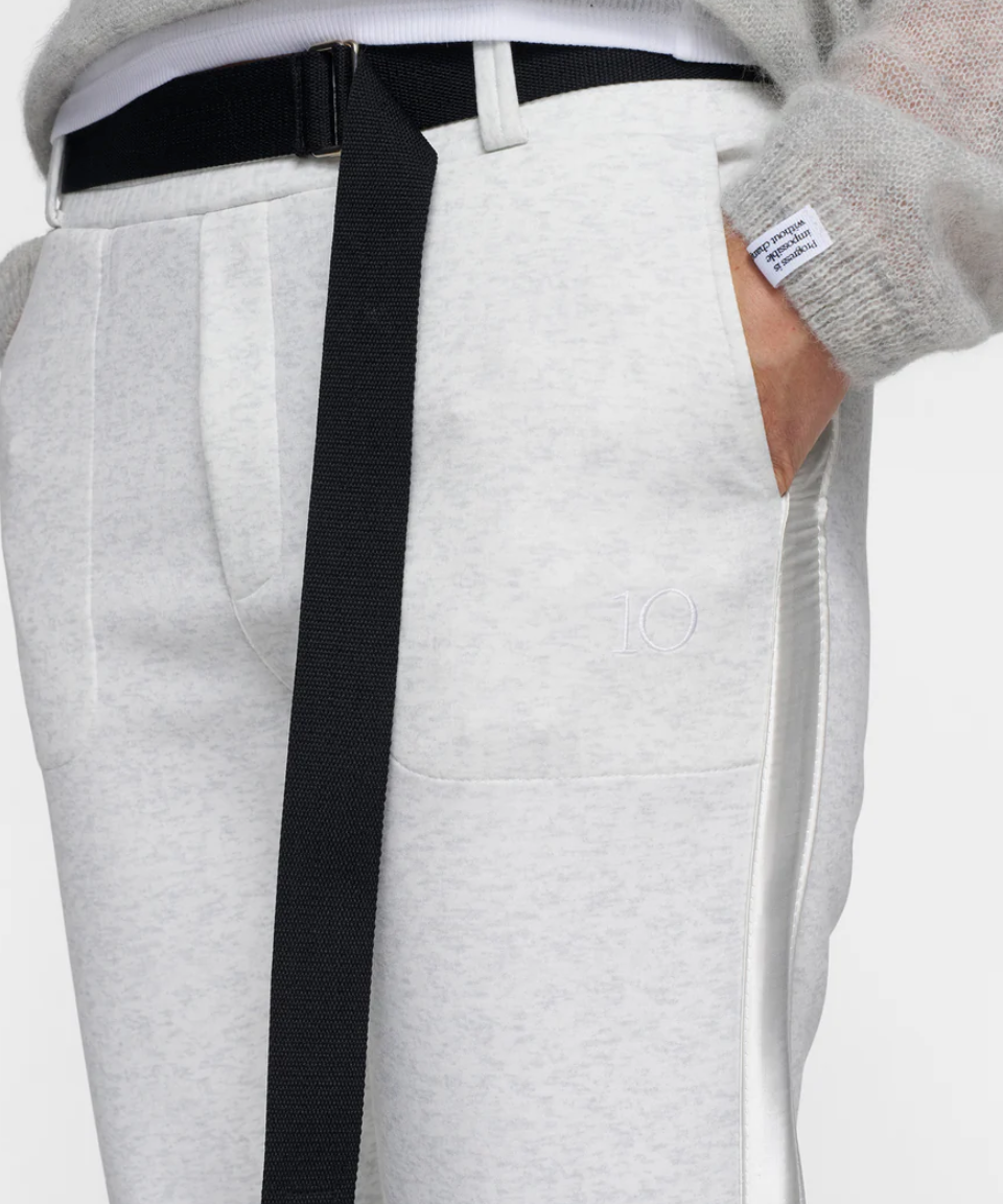 Belted Pants Neoprene white melee - 10 DAYS