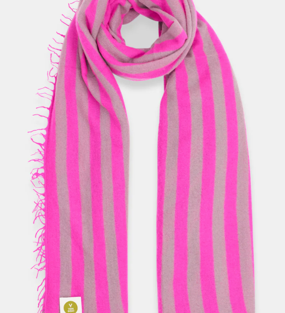 SCARF NEON PINK/ICE GREEN - V von Goat