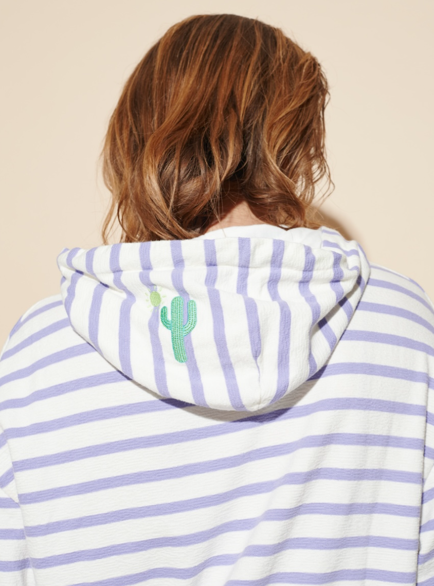 Hoodie Stripes Cactus violet  - Another Brand