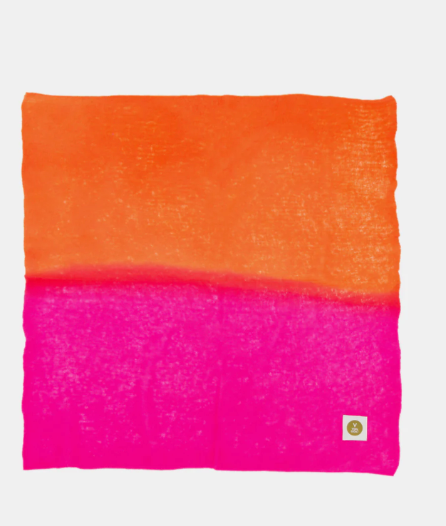 Bandana Neon Pink/ Orange Daisy  - V von Goat