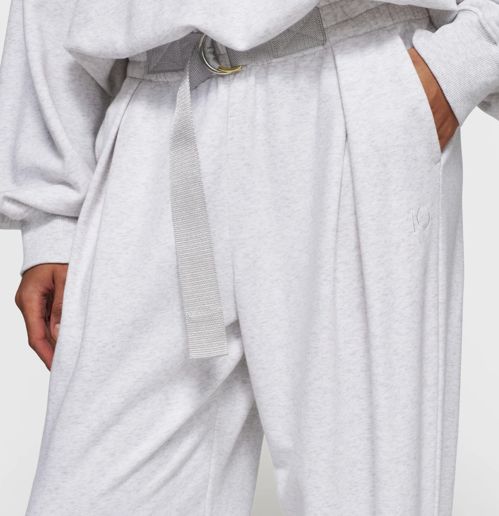 Belt Jogger white grey  - 10DAYS
