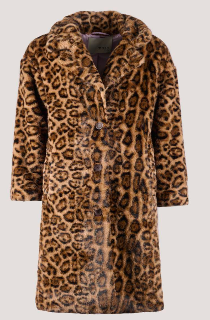 COAT FAKE FUR LEO - maze