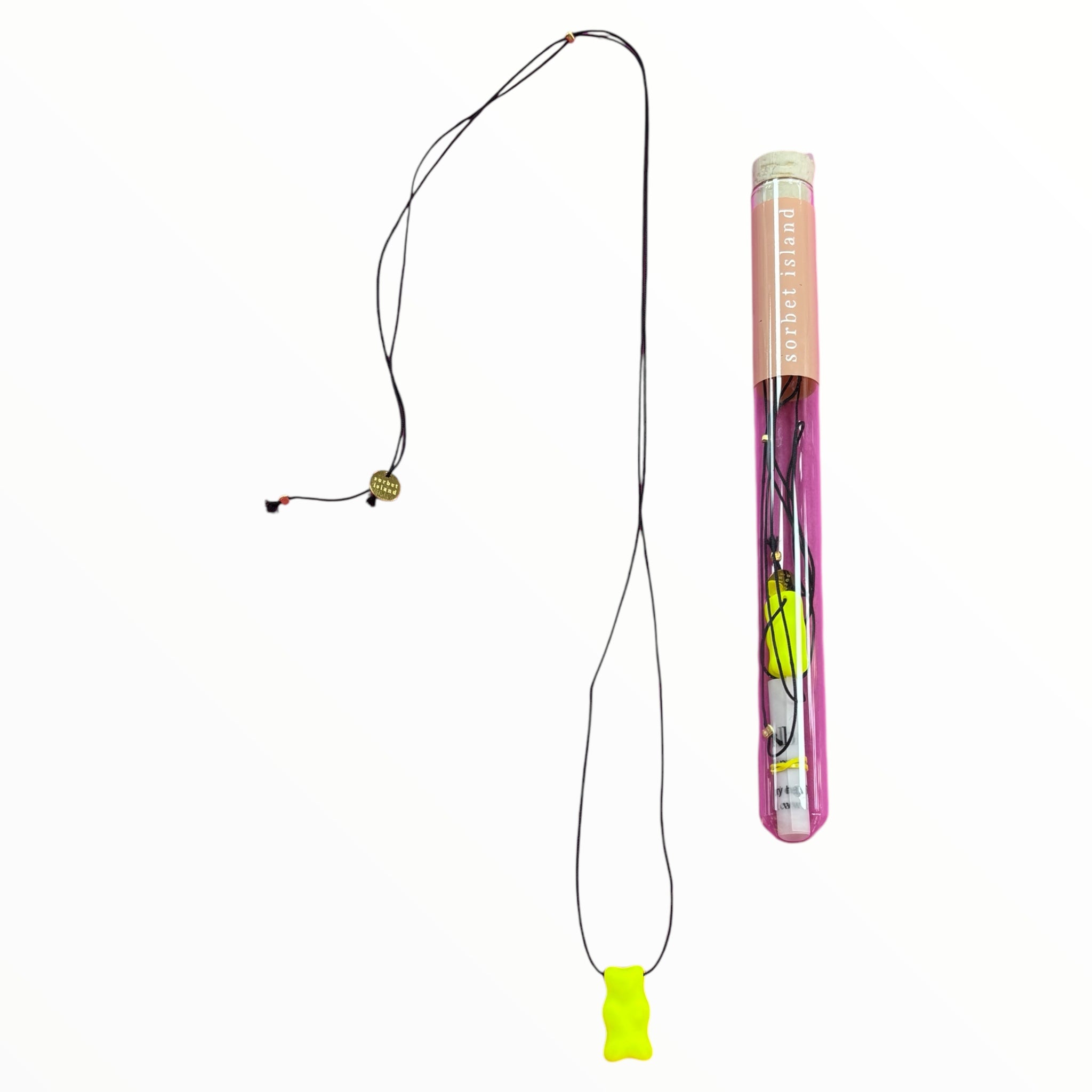 Gummibärchen Kette neon gelb - Sorbel Island