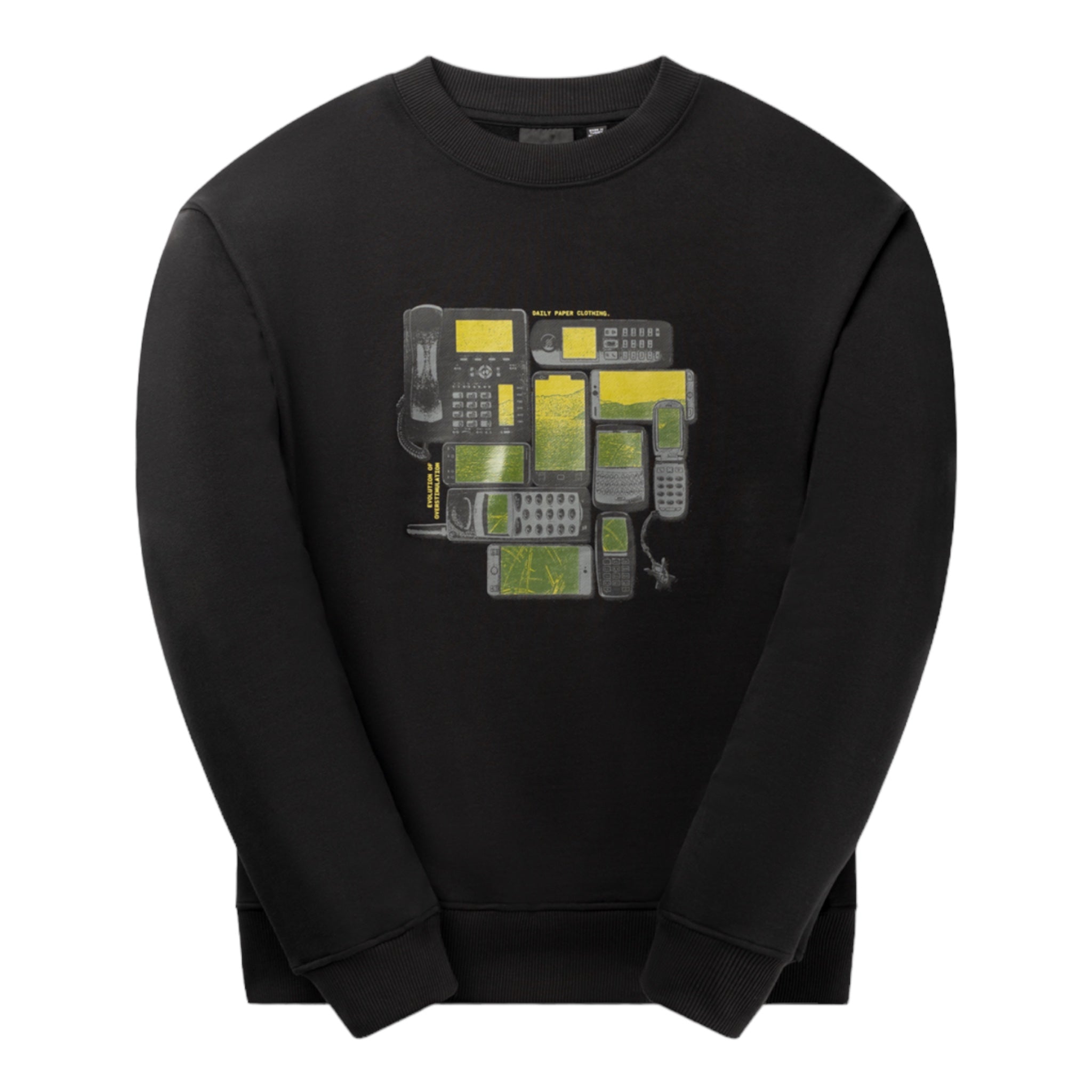 Daily Paper Black Evolution Oversized Sweater Front
