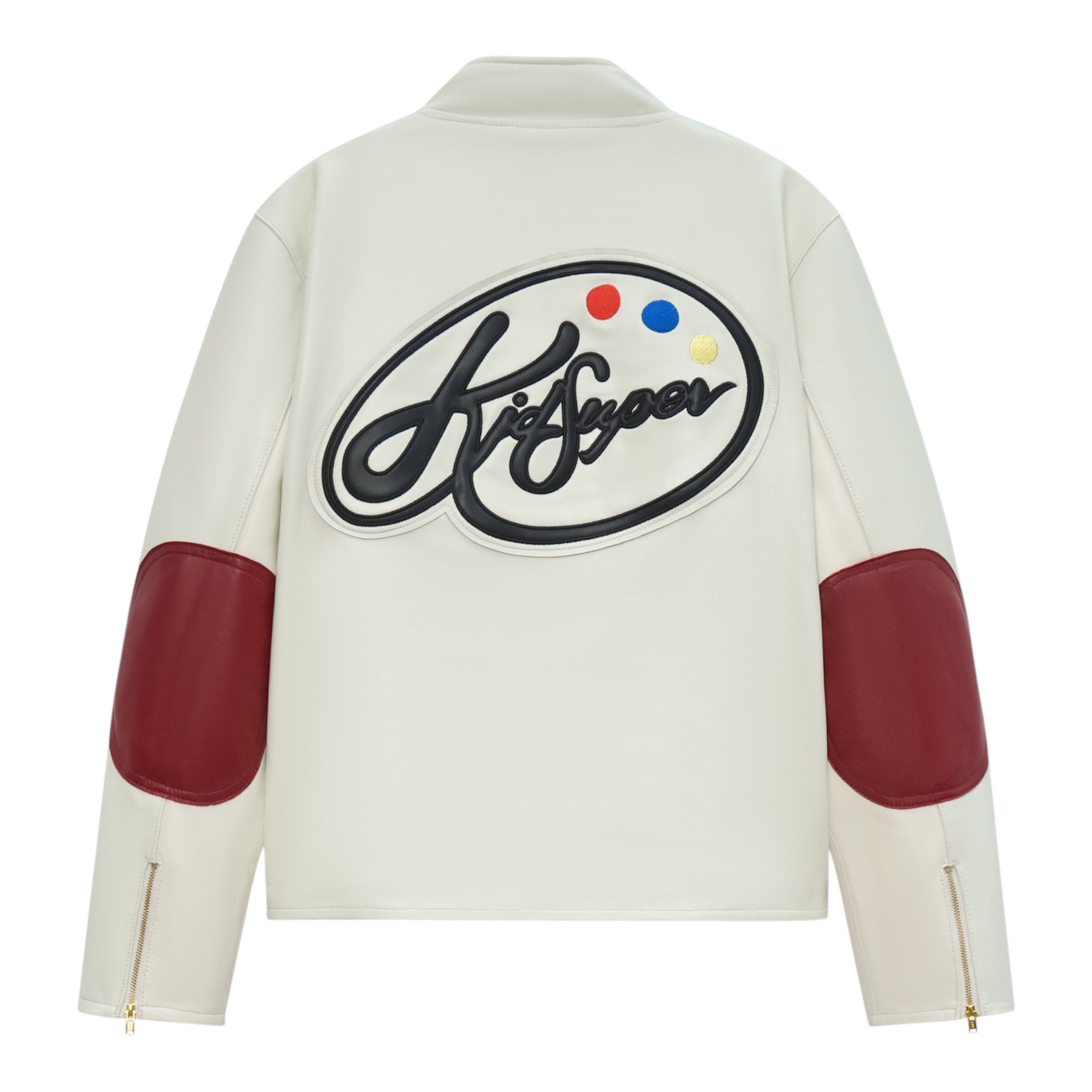 KidSuper Cream KidSuper Paint Palette Moto Jacket Back