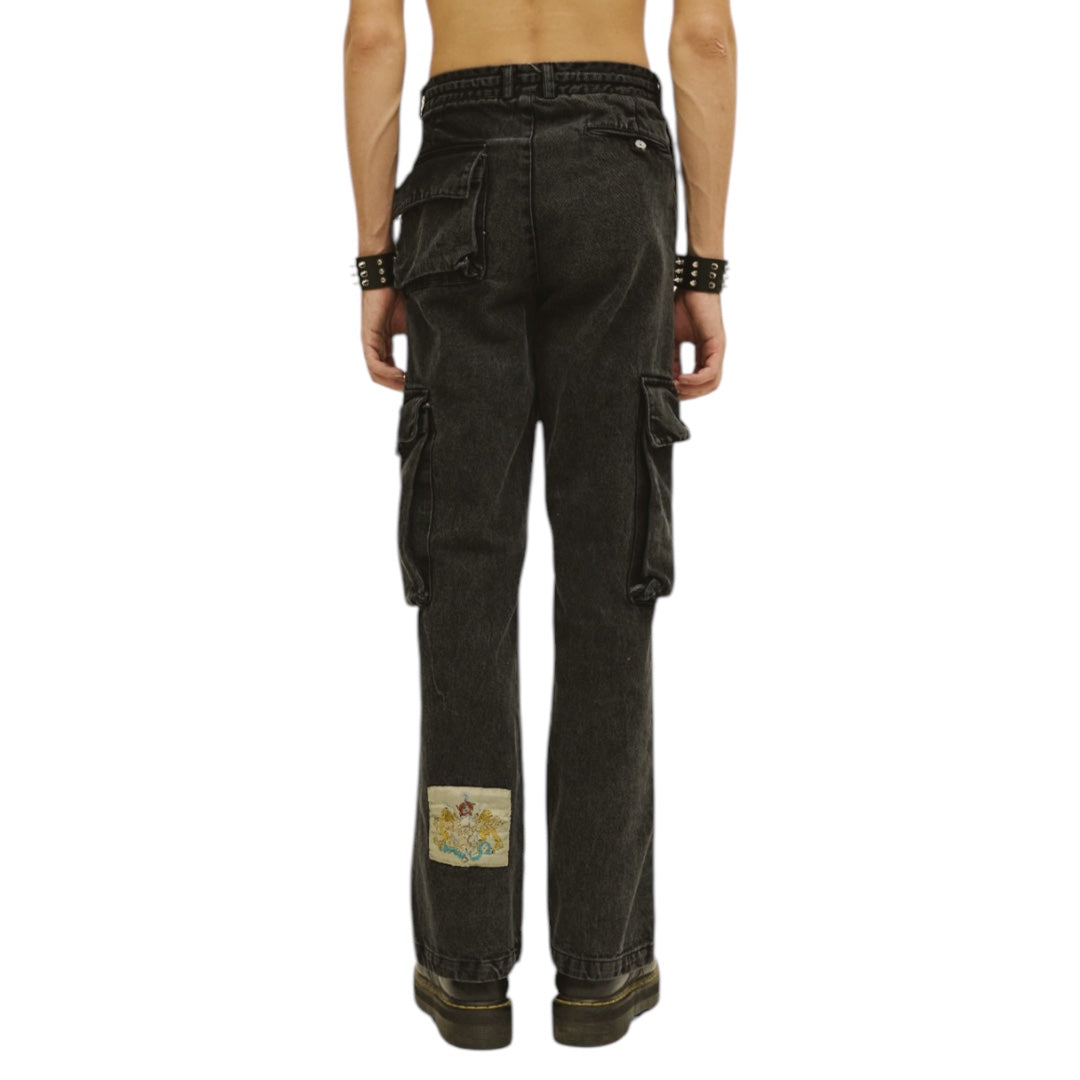 Liberal Youth Ministry Denim Cargo Washed Black Back