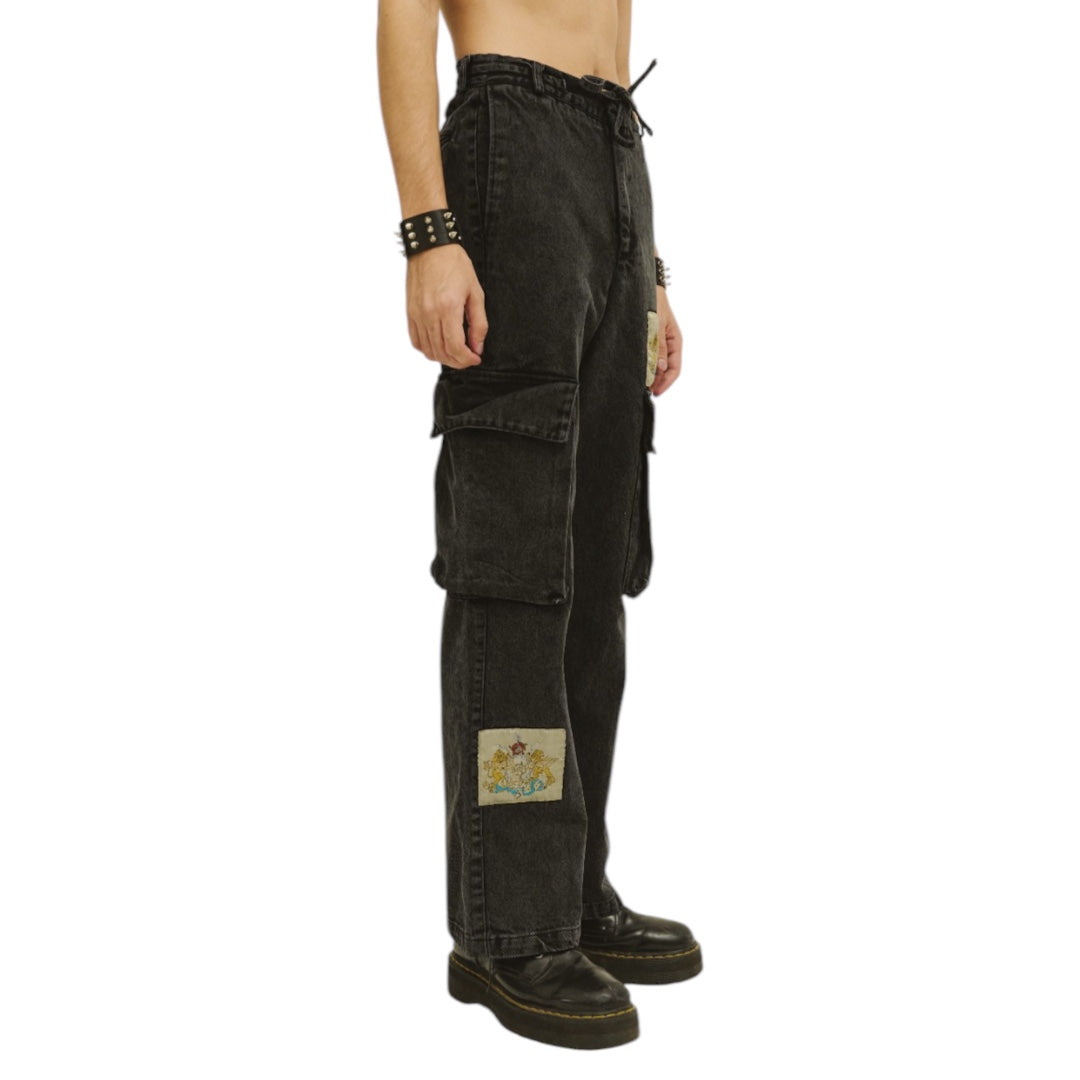 Liberal Youth Ministry Denim Cargo Washed Black Front