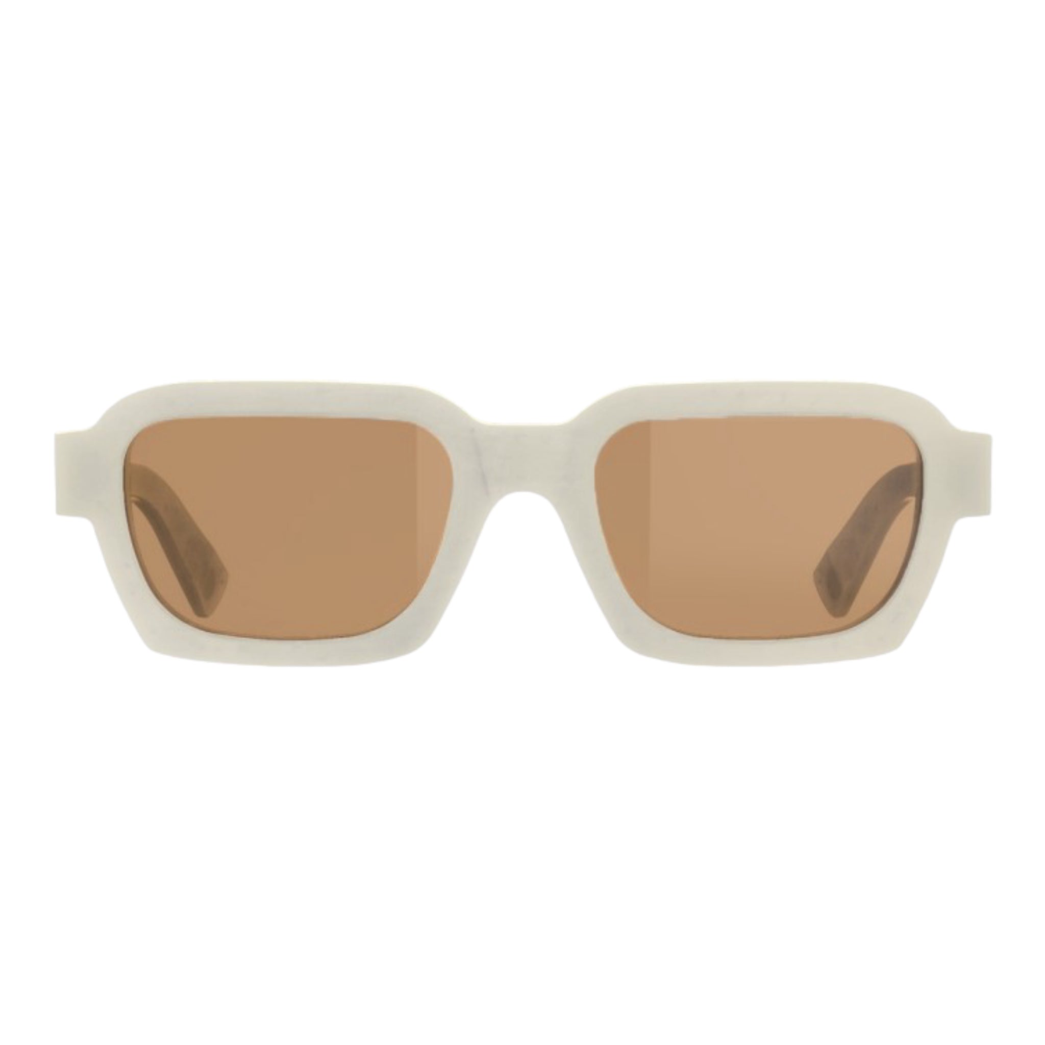 Retrosuperfuture Sunglasses White Marble  Rassvet & Julian Klincewicz Front