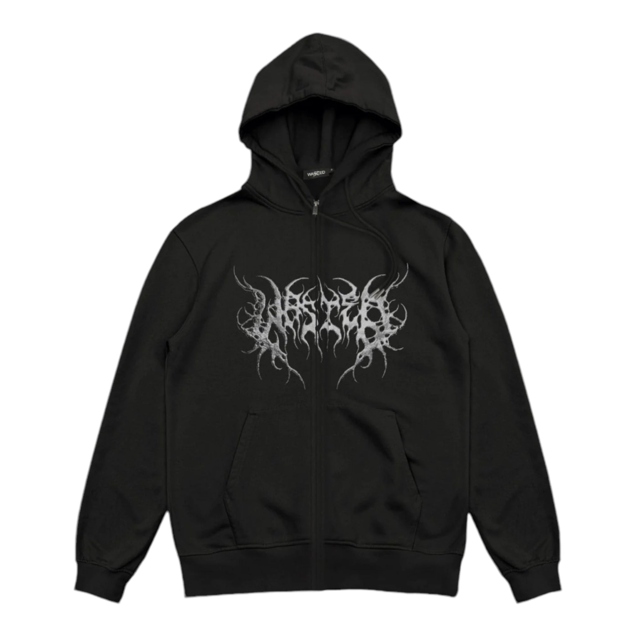 Wasted Paris Skylab Zip Hoodie Black Front