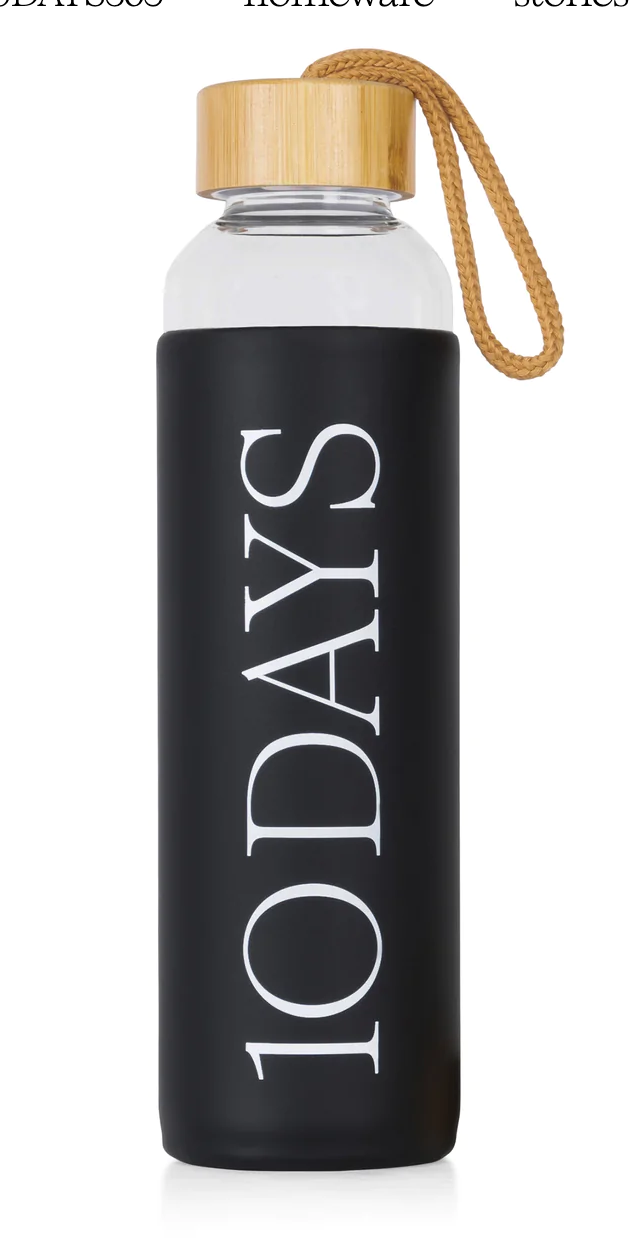 Water Bottle black  - 10Days Amsterdam