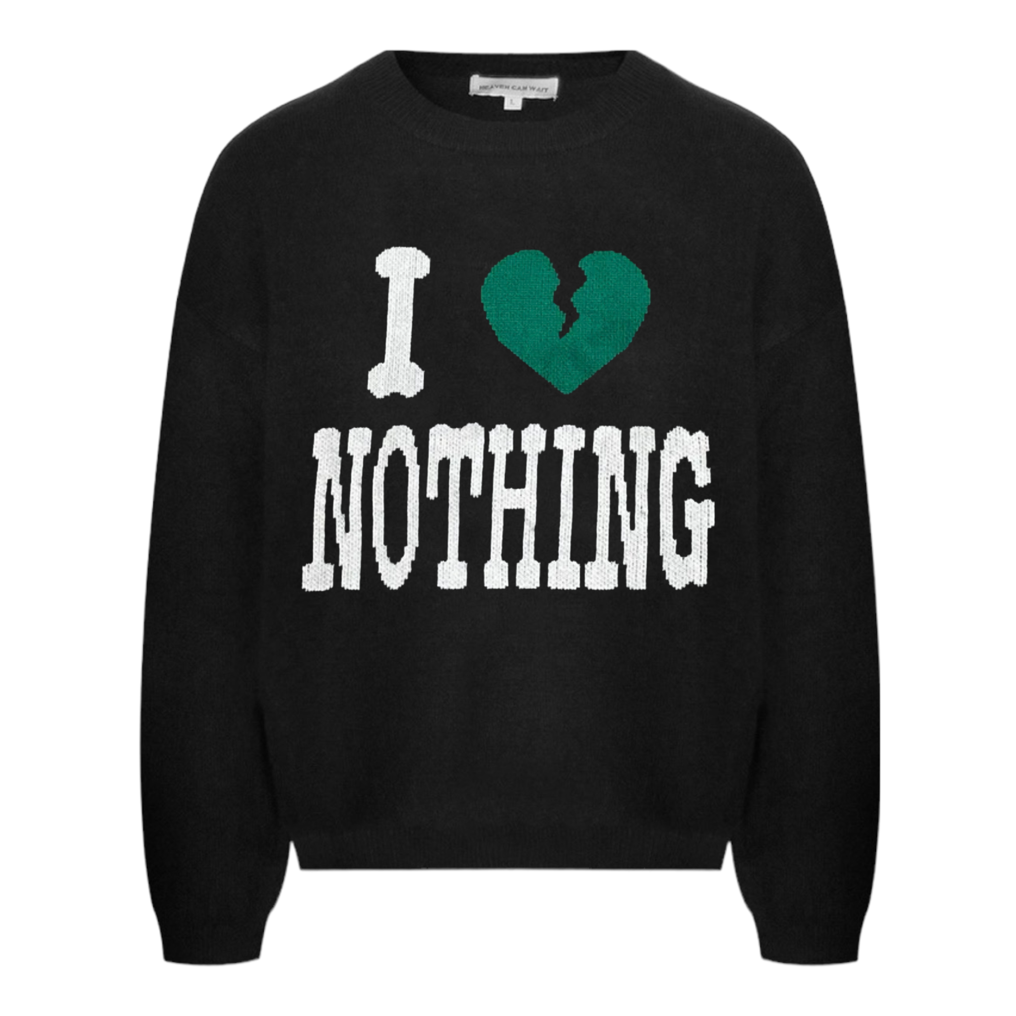 I Love Nothing Knit Black - Heaven Can Wait – moritz store