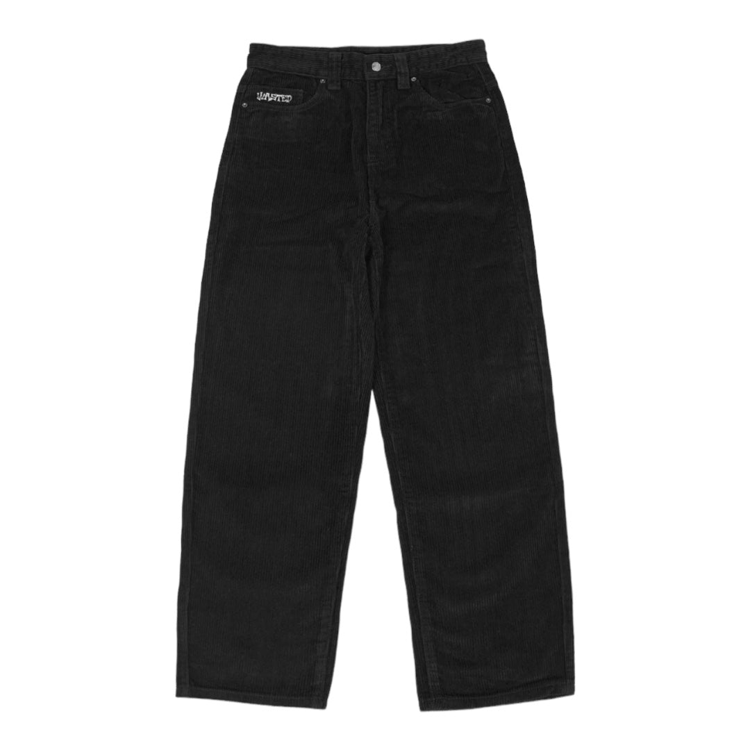 Wasted Paris Casper Corduroy Method Pant Black Front