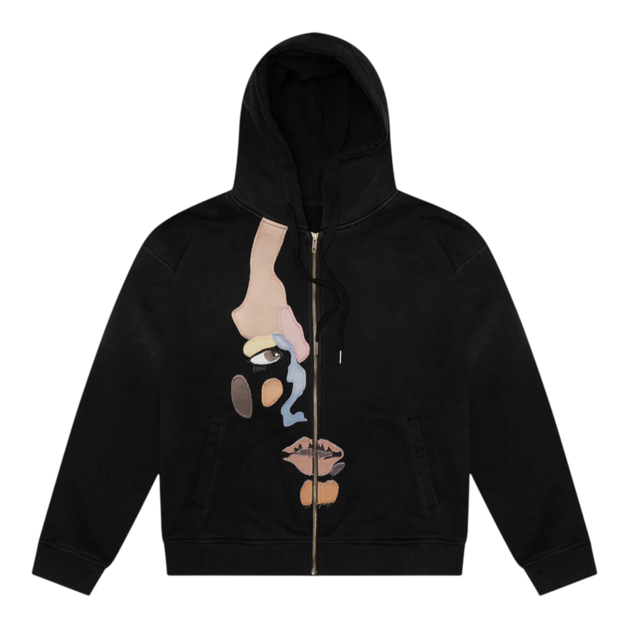 Side Eye Face Hoodie Black  - KidSuper