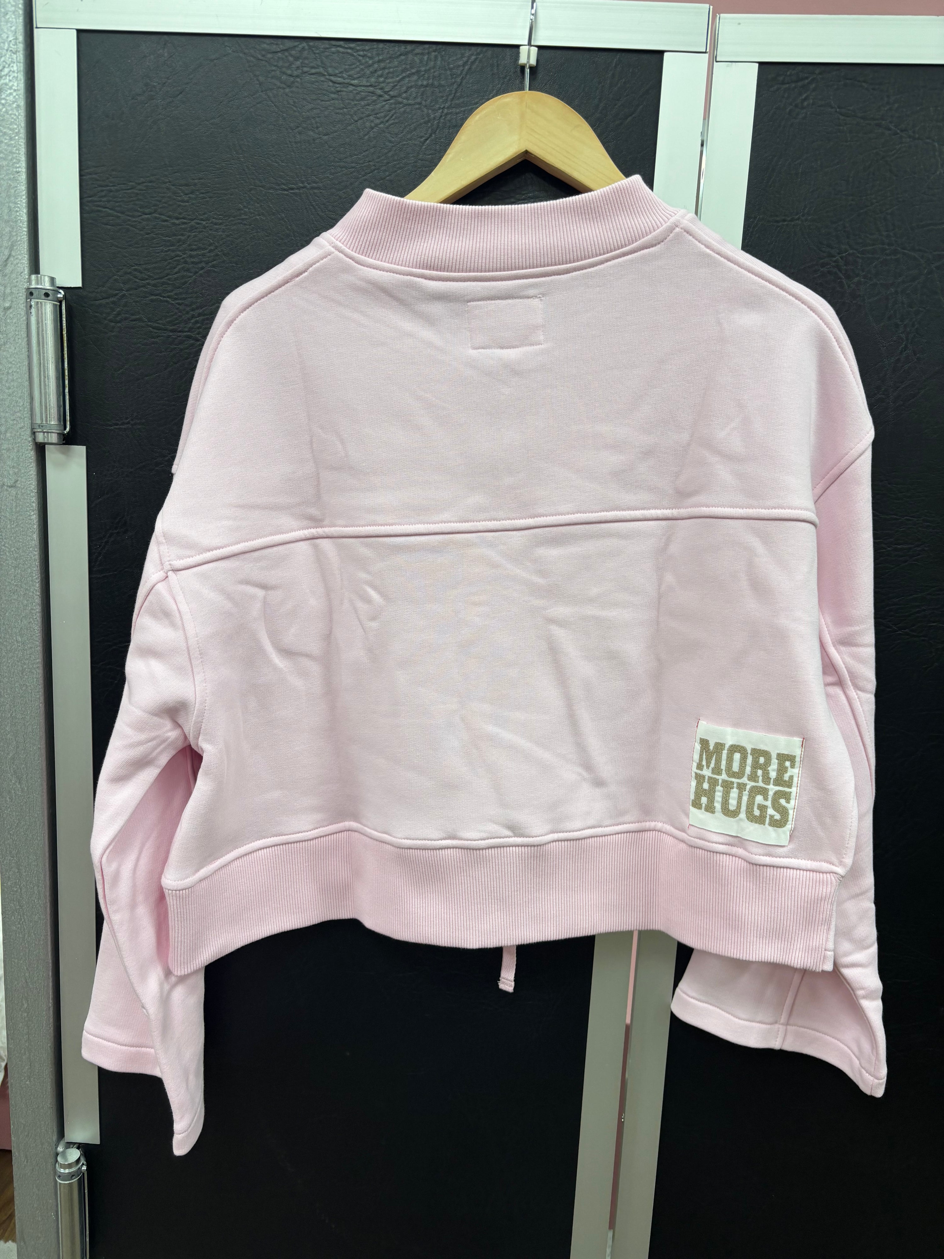 Sweatjacke Zipper in rose und rot -  The Shirt Project