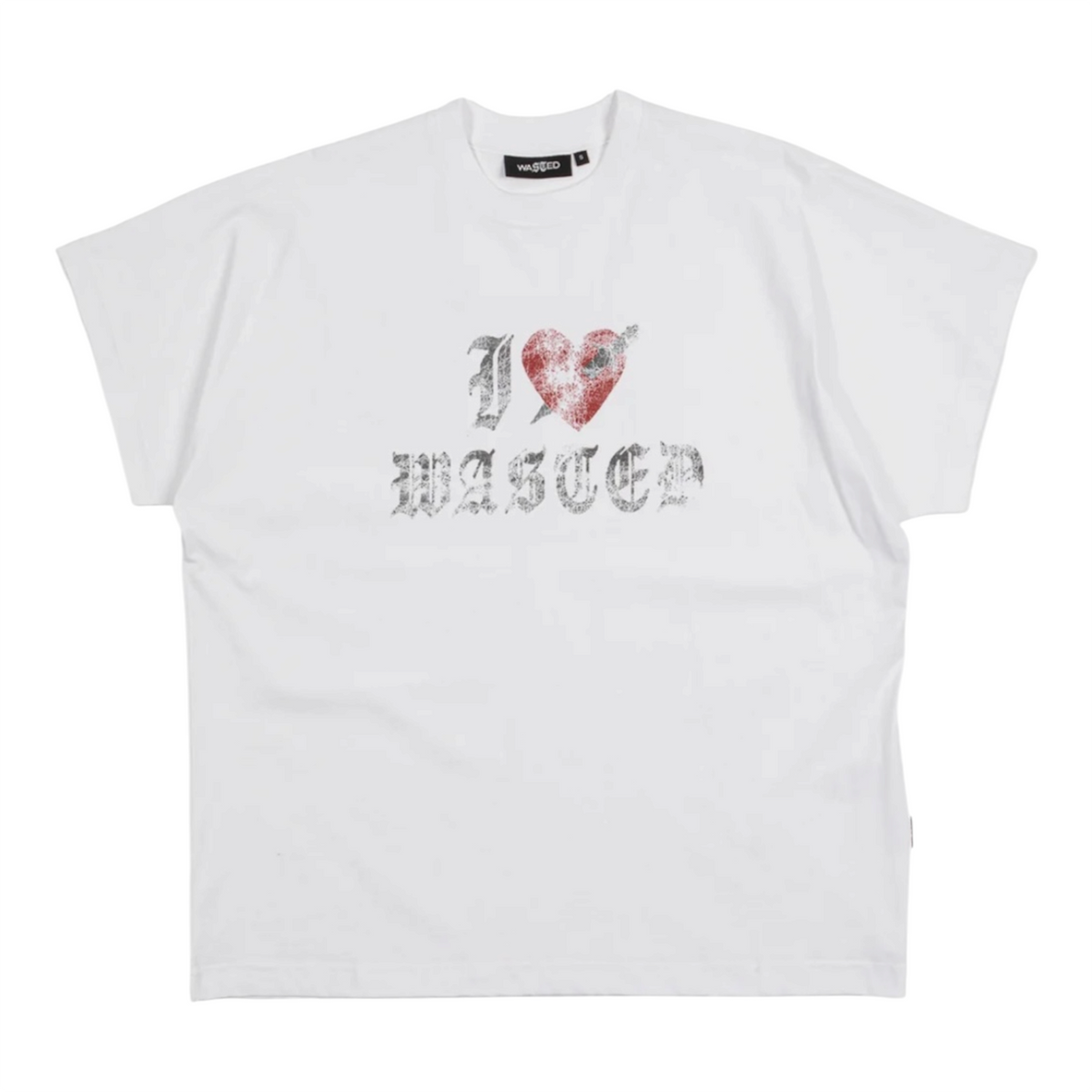 I Love Wasted Sleaze T-Shirt White - Wasted Paris