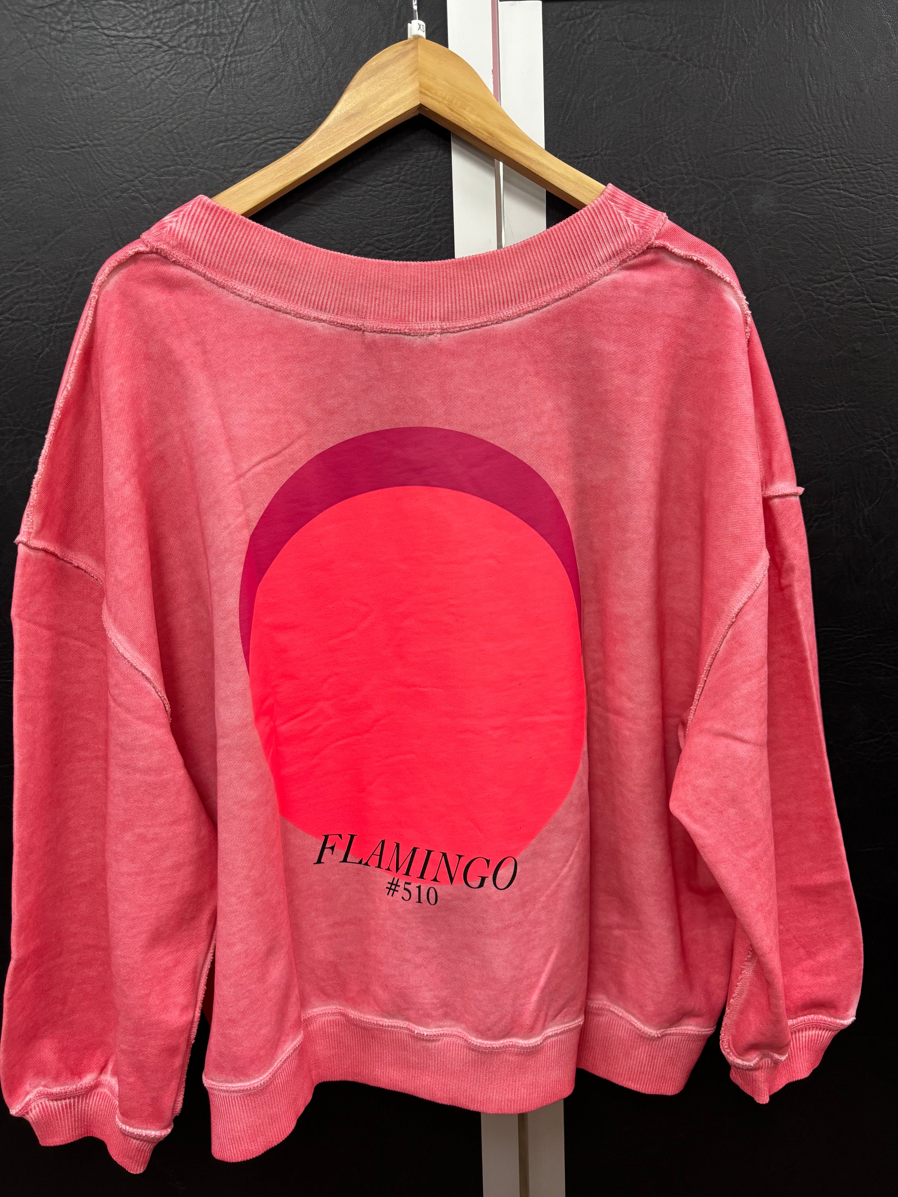Sweater SKY_ CIRCLES FLAMINGO  - Liv Bergen