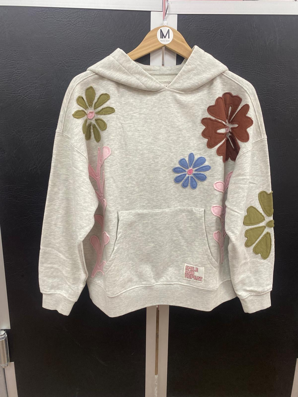Hoodie Flower lightbeigemelange -  The Shirt Project