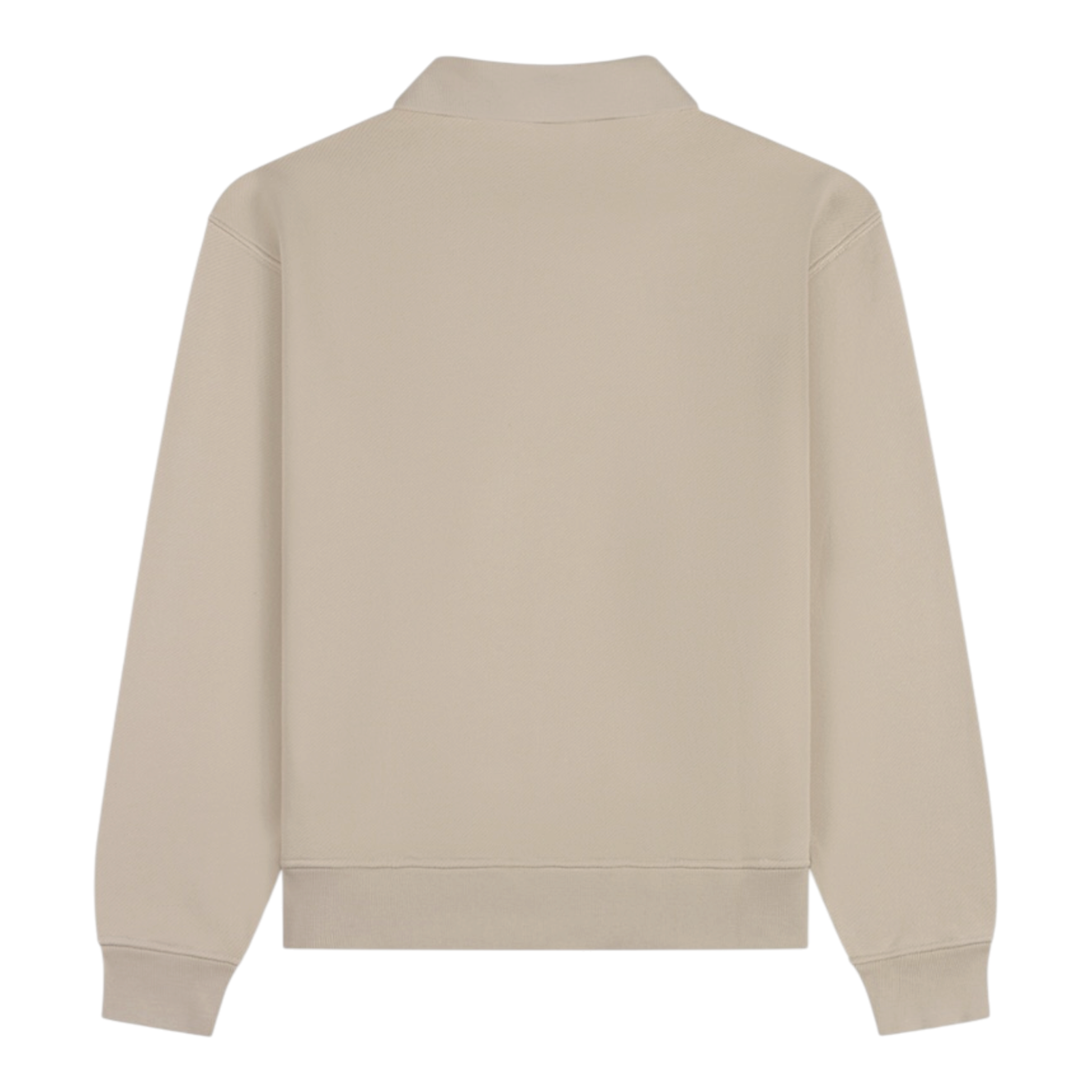 Oversized Shield Polo Neck Sweater Moonbeam Beige - Daily Paper