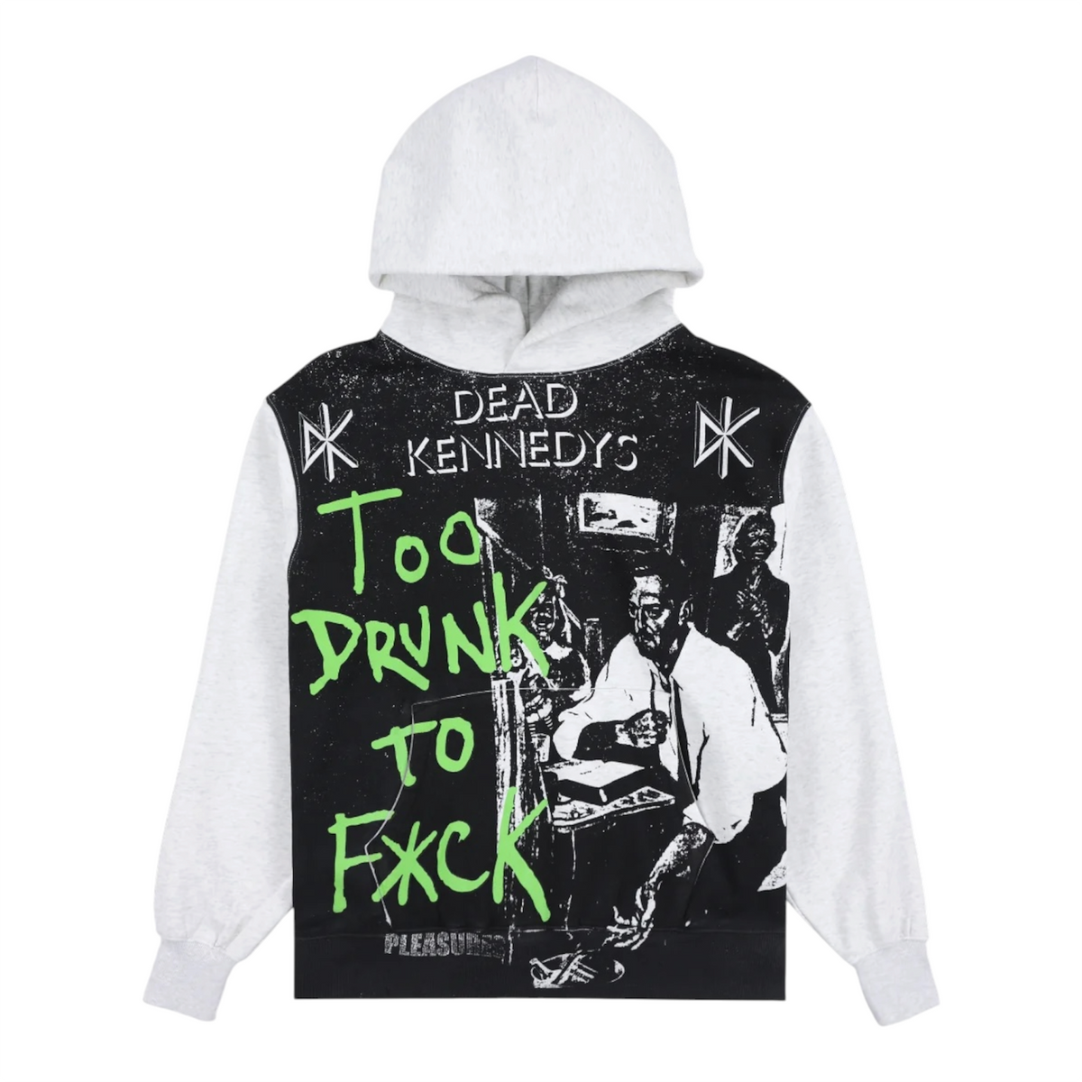 TDTF Hoodie Ash - Pleasues x Dead Kennedys