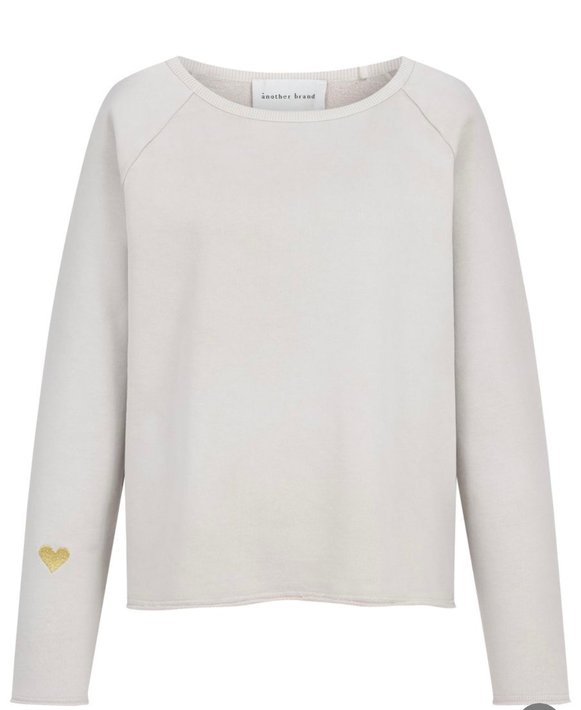 Sweatshirt Heart in silber - Another Brand