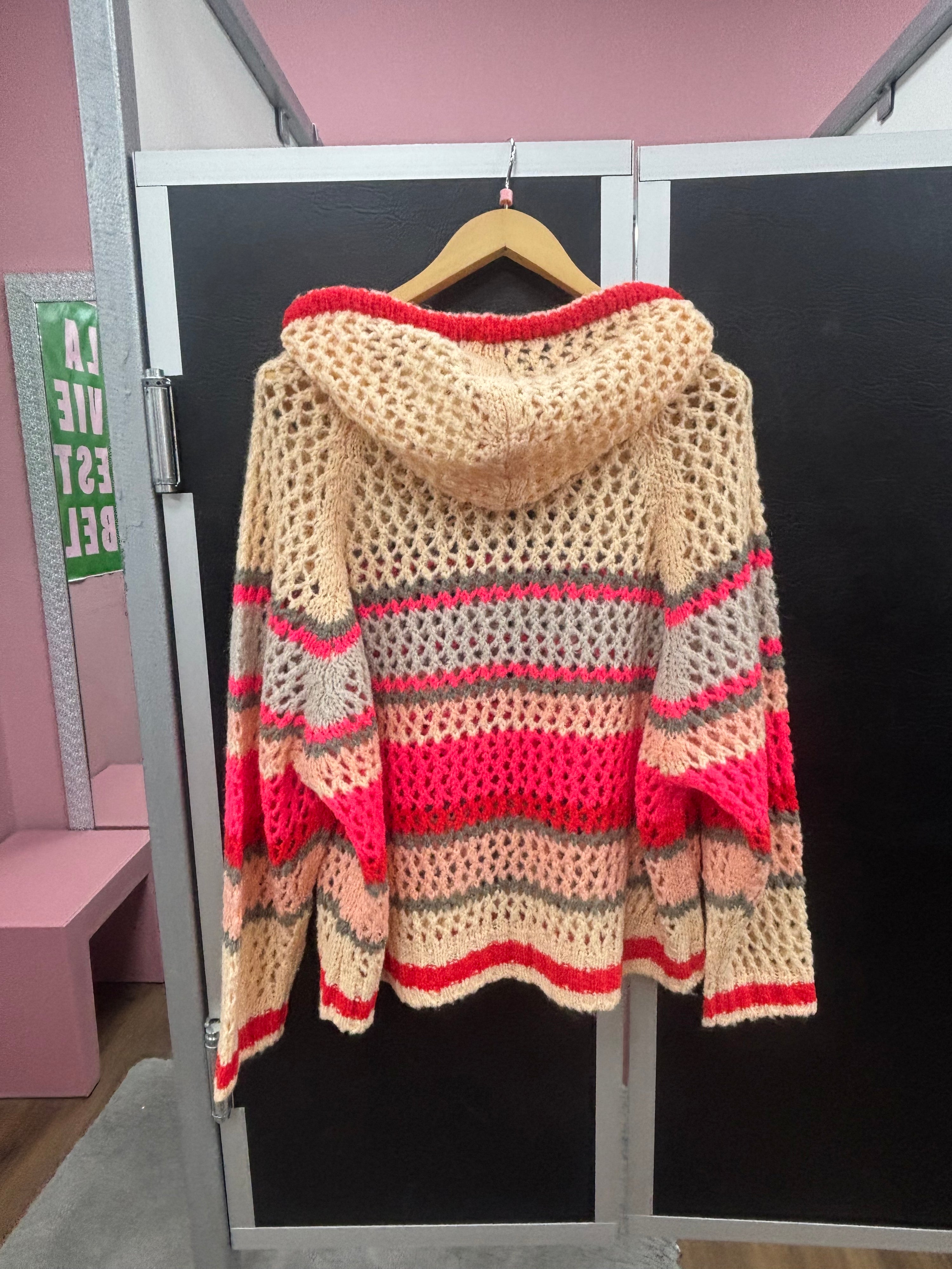 HOODIE CROCHET WOOL - Liv Bergen