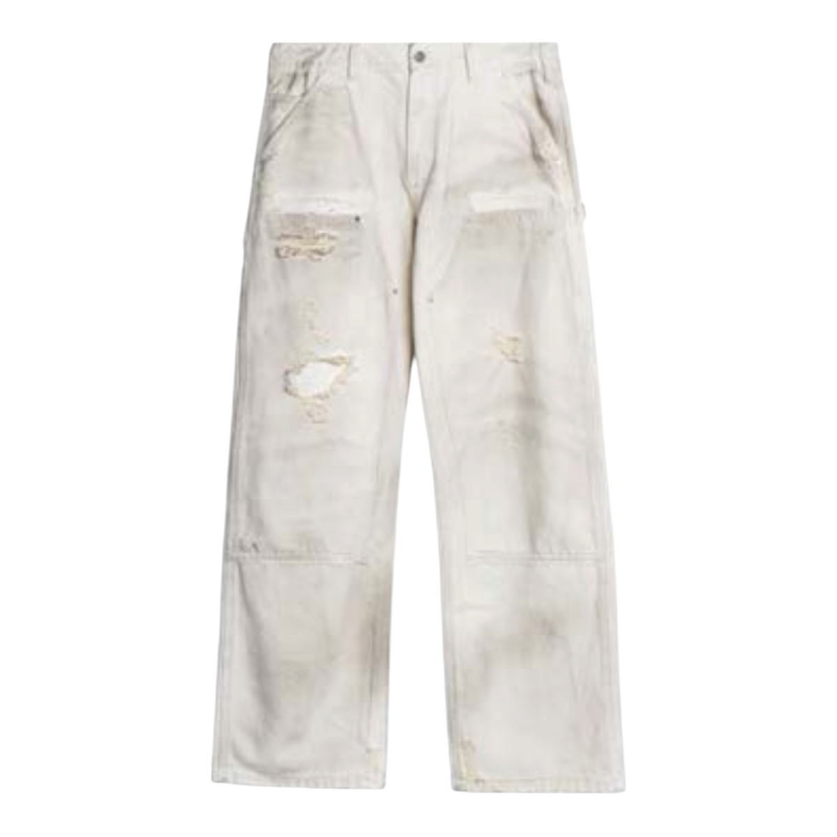 Hench Double Knee Pants Off White - Basketcase Gallery