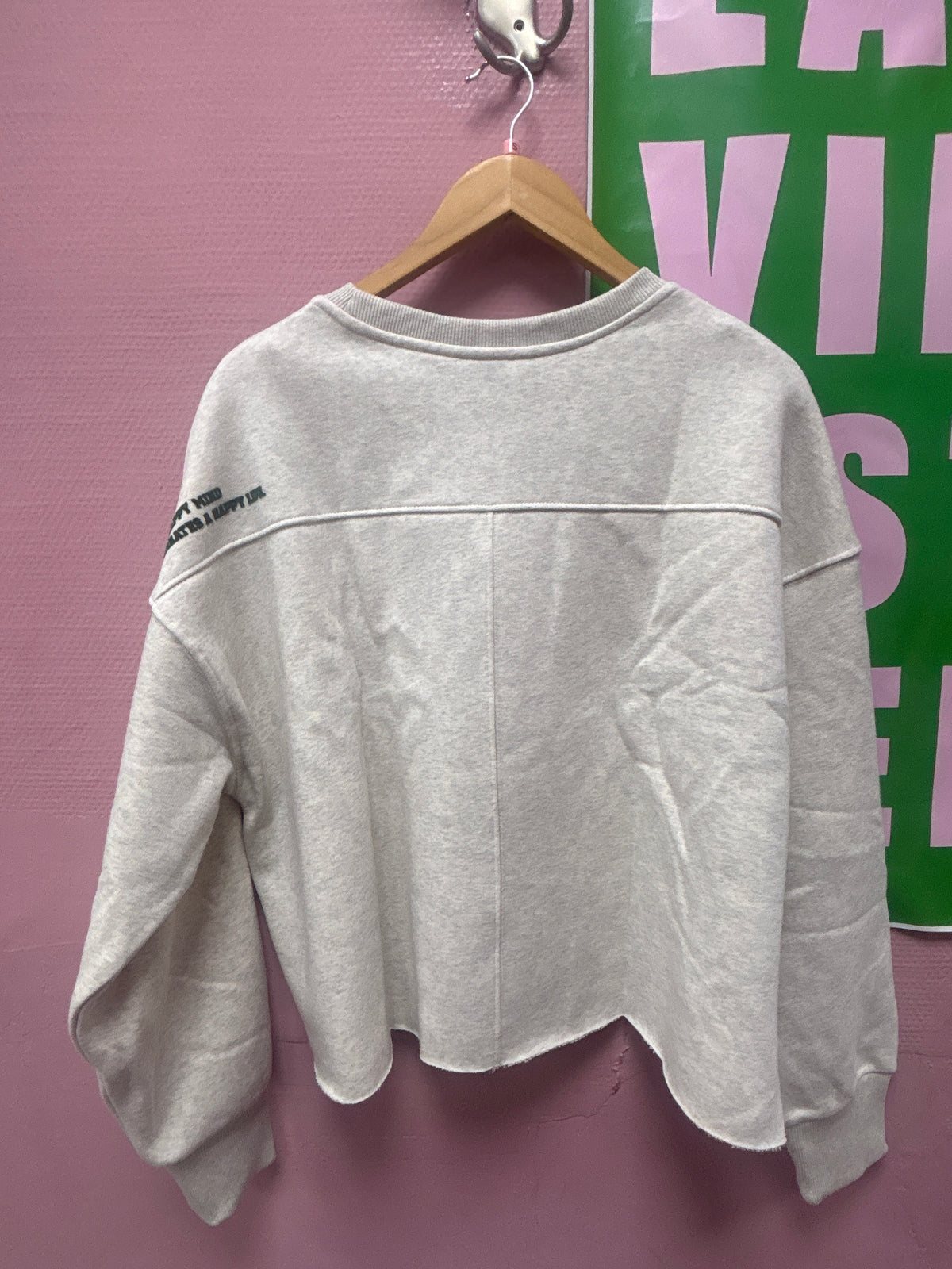 sweater smiley silver mélange  -  The Shirt Project