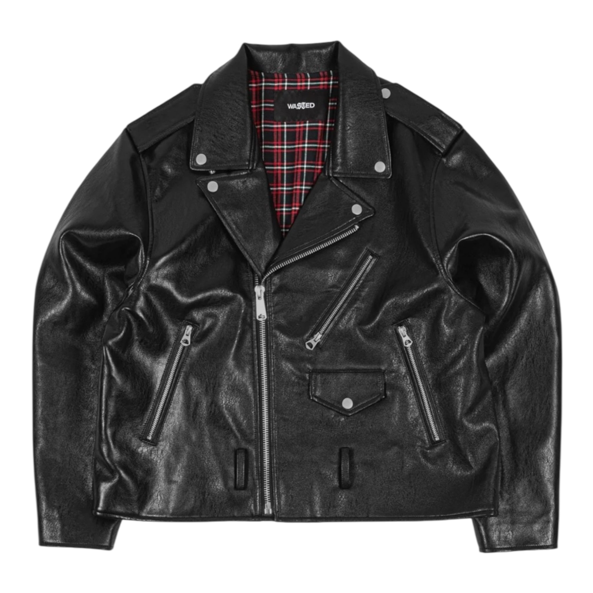 Taunt Biker Jacket Black - Wasted Paris