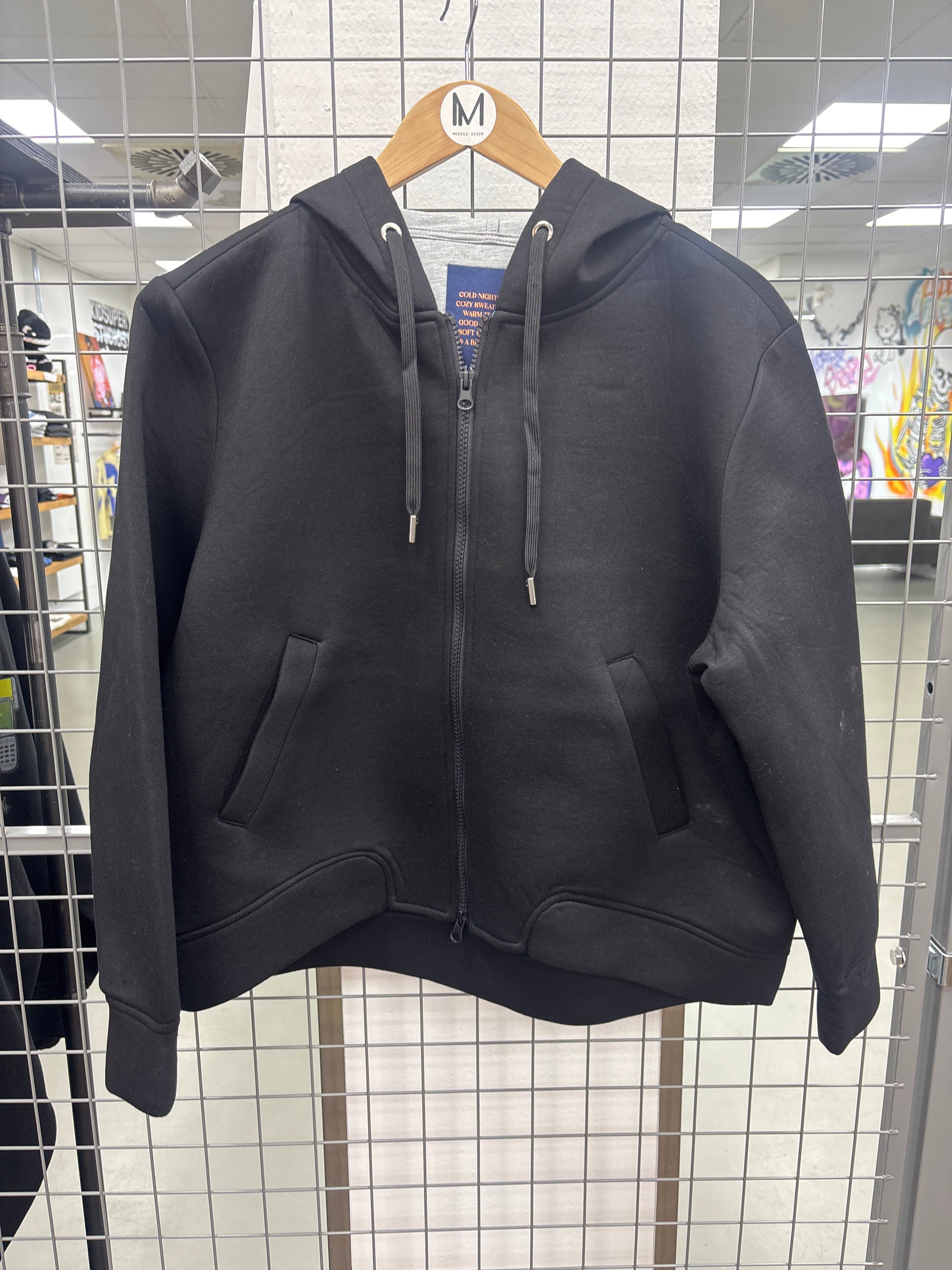 Hoodie Jacke schwarz - The Shirt Project