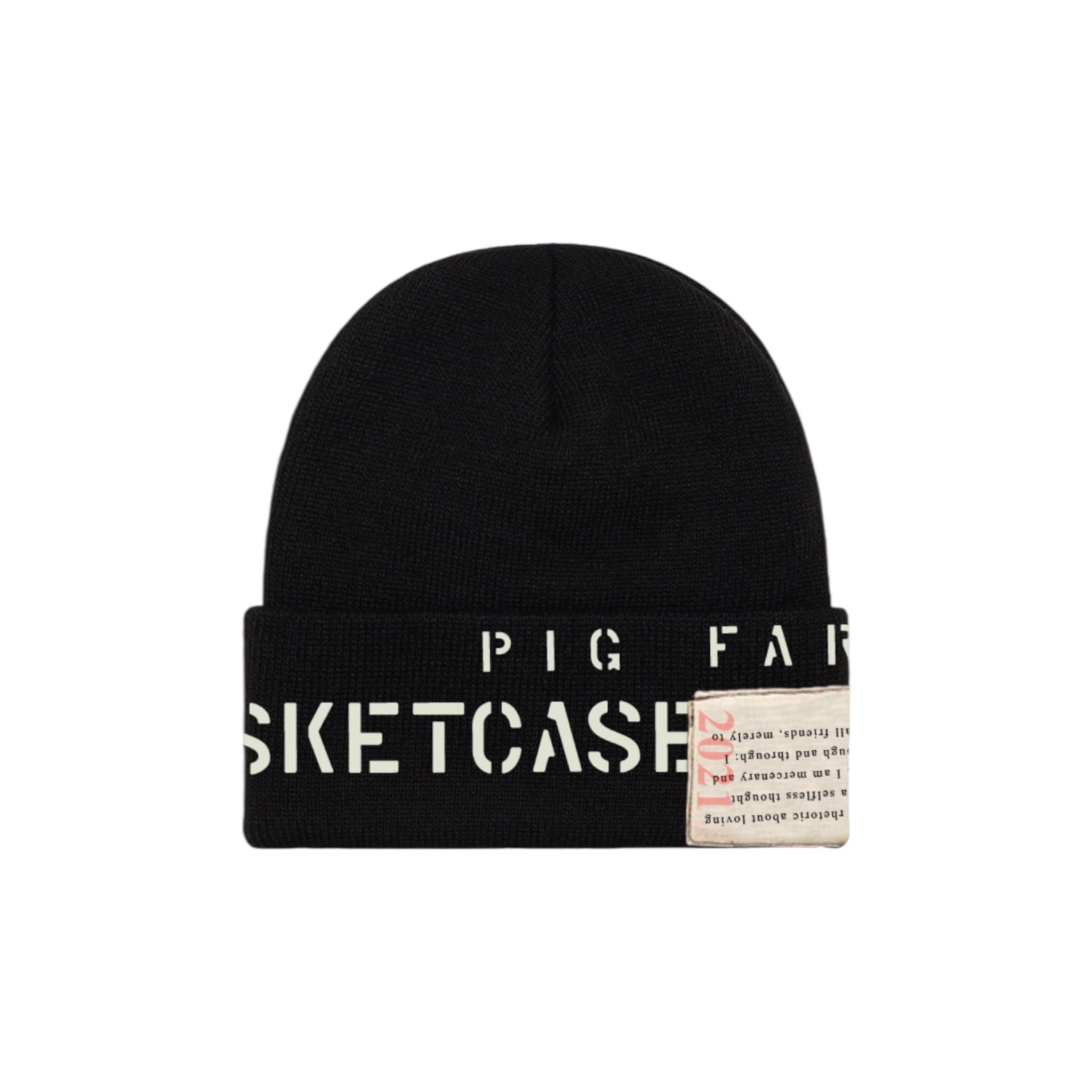 Pigfarm Beanie Black - Basketcase Gallery