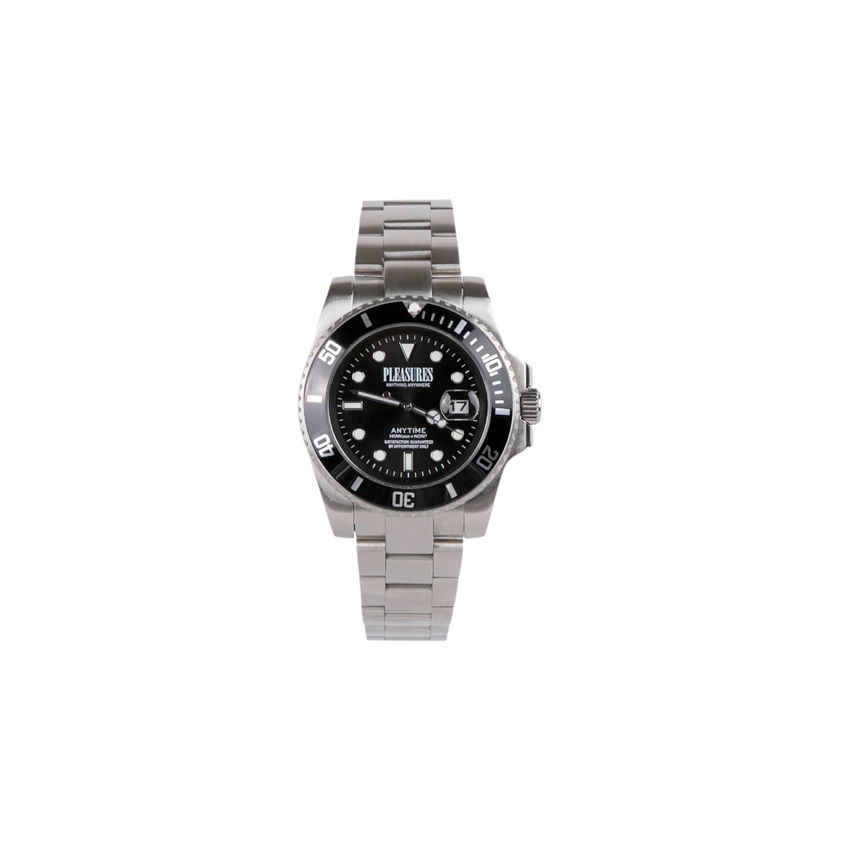 Anytime Watch Black/Silver - Pleasures