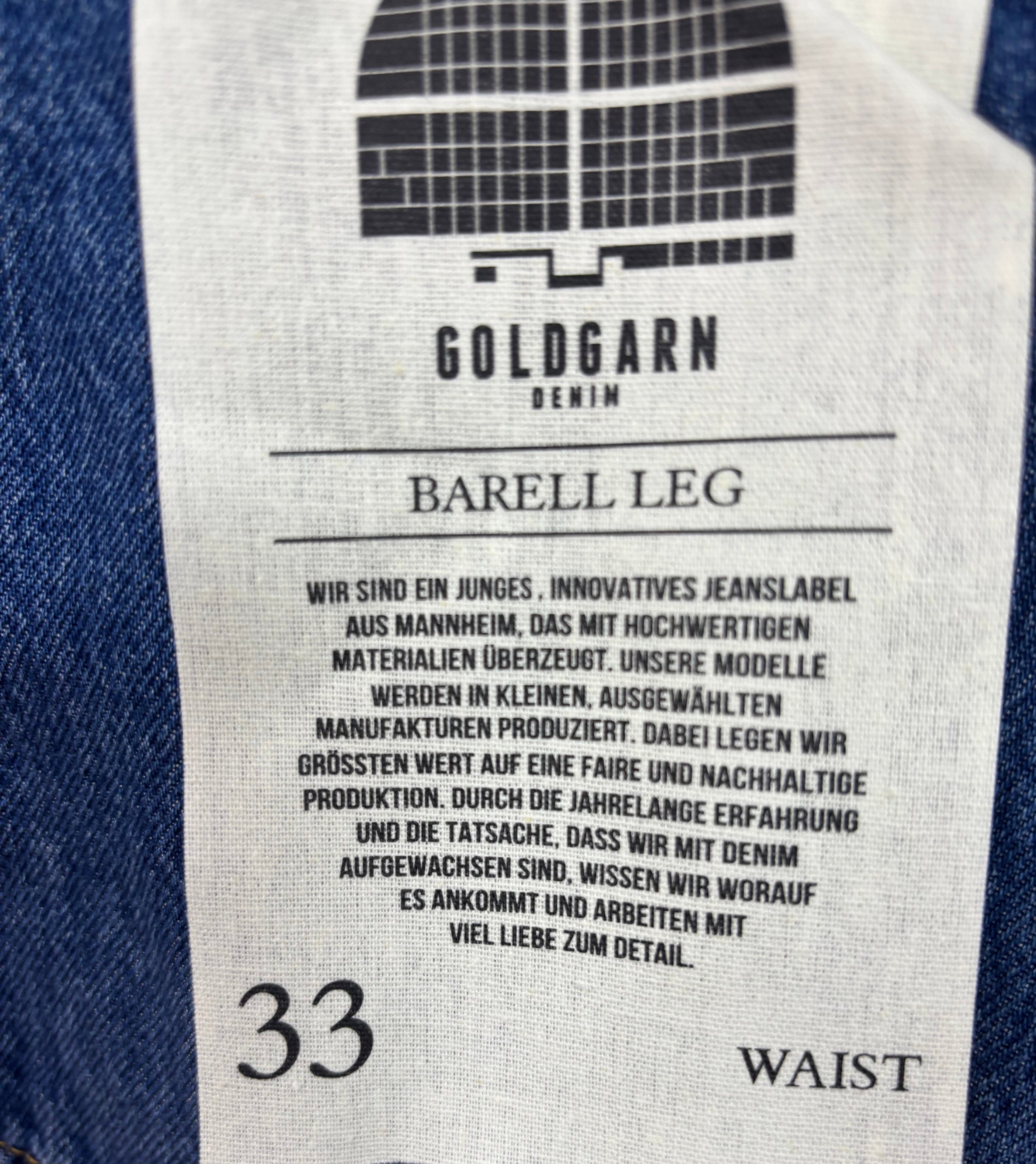 LUZENBERG, BARELL LEG midblue  -  GOLDGARN