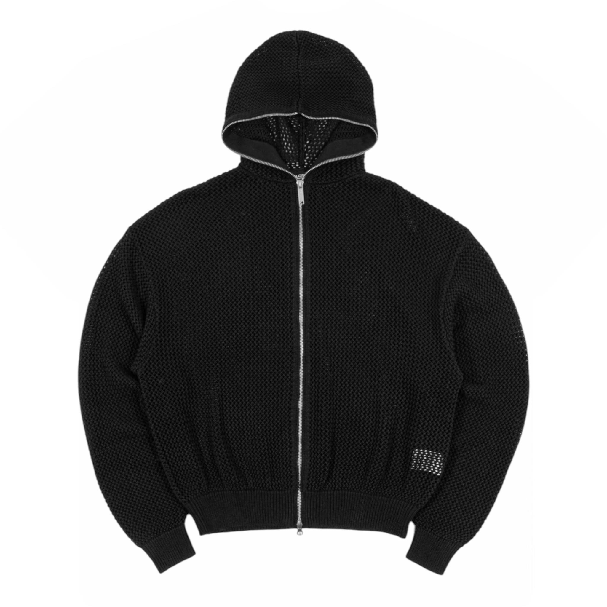 Realm Loose Zip-Hoodie Black - Wasted Paris