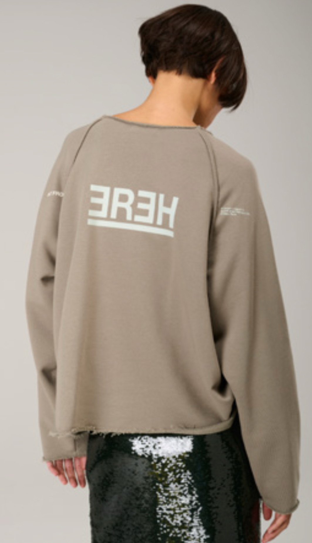 Sweater FINE SAGE GREEN - Liv Bergen