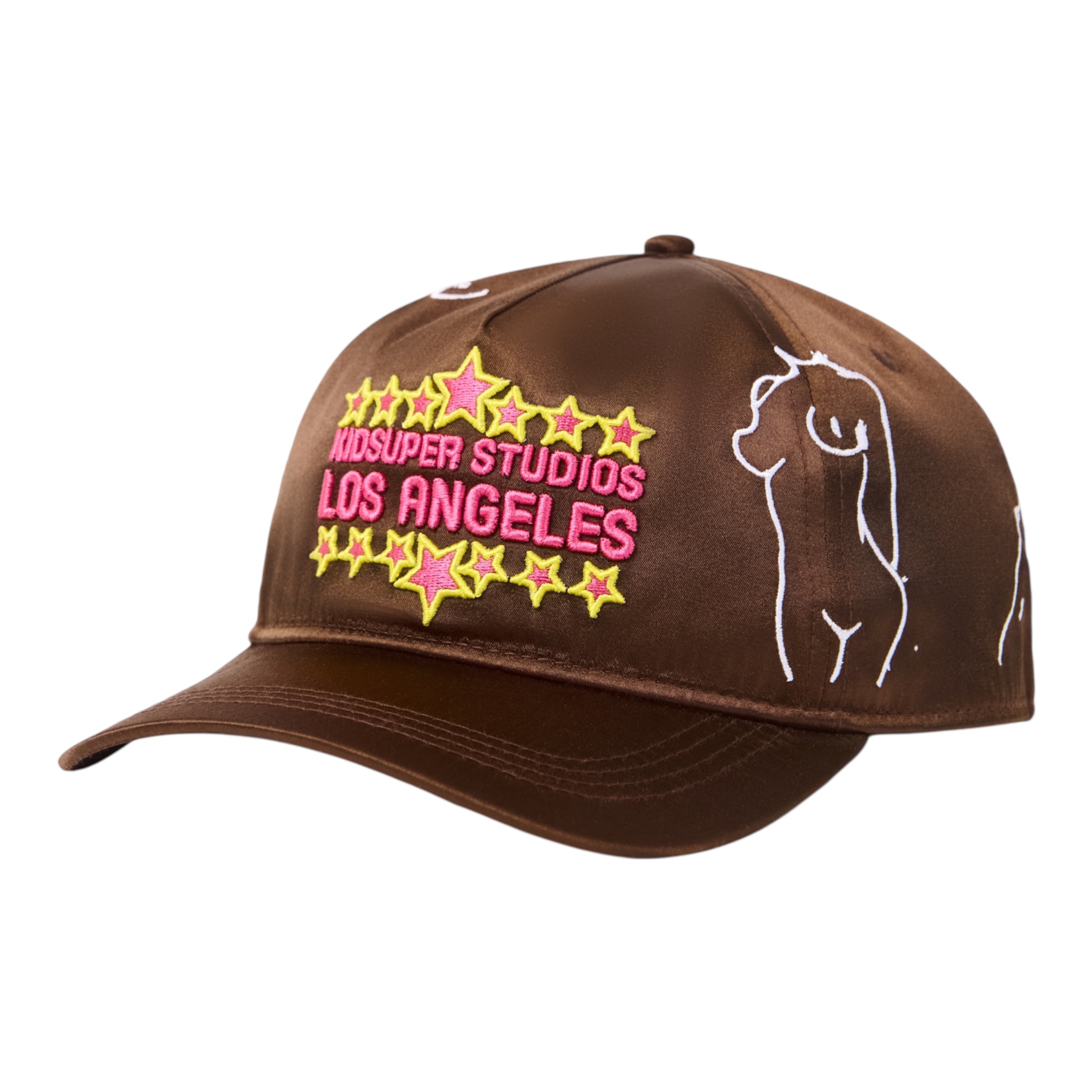 KS LA Nylon Snapback Hat Brown - KidSuper