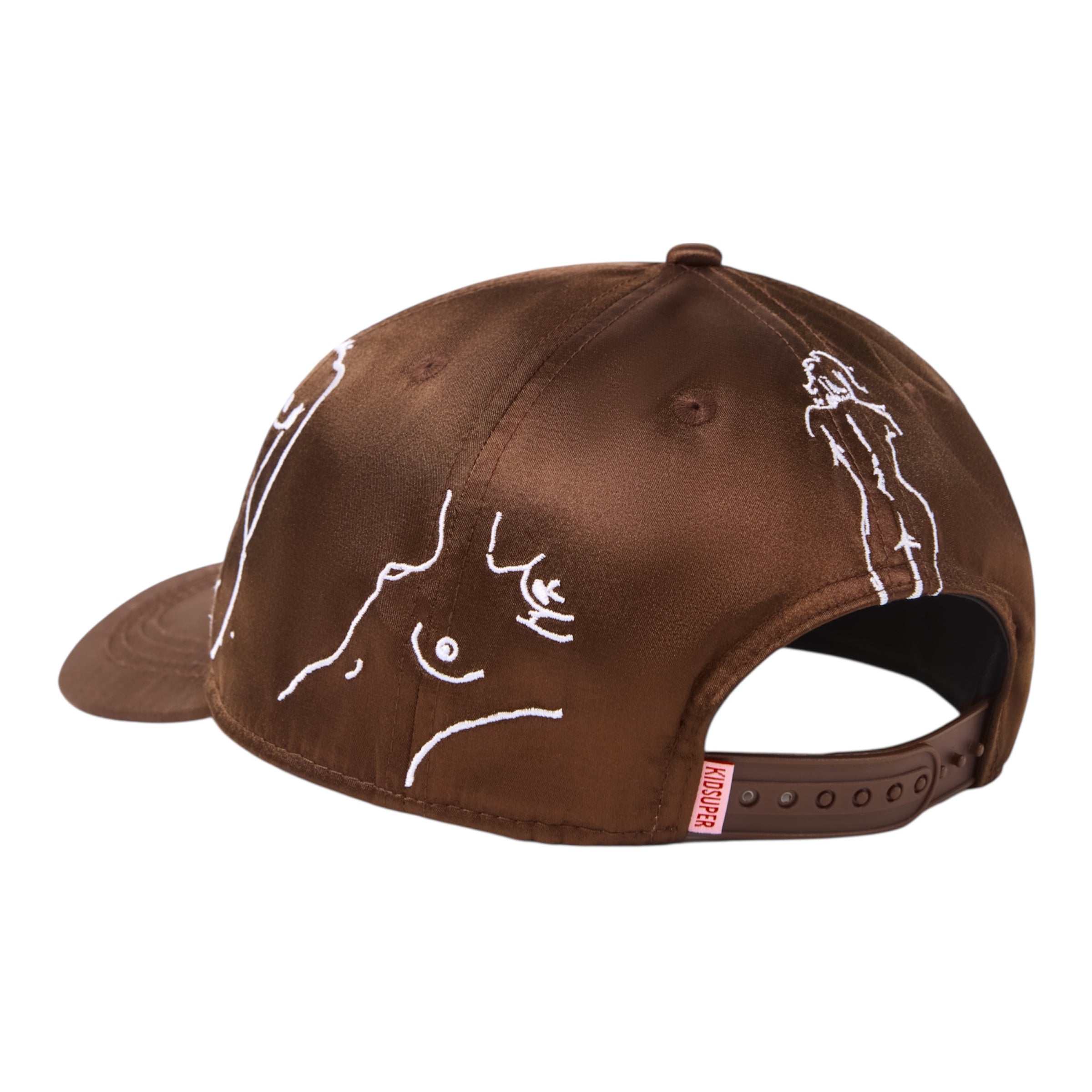 KS LA Nylon Snapback Hat Brown - KidSuper