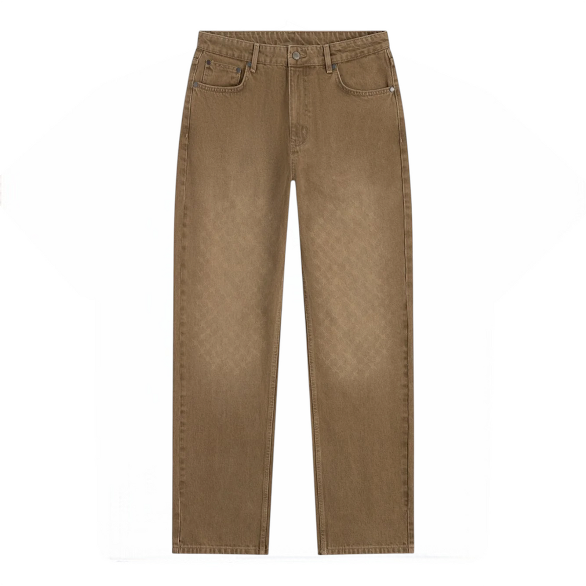 Faded Monogram Amba Jeans Beige - Daily Paper