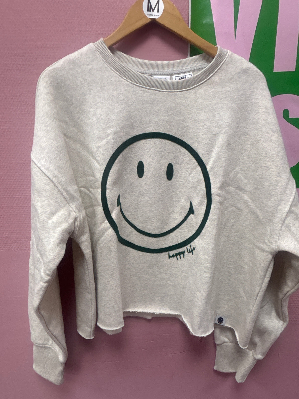 sweater smiley silver mélange  -  The Shirt Project