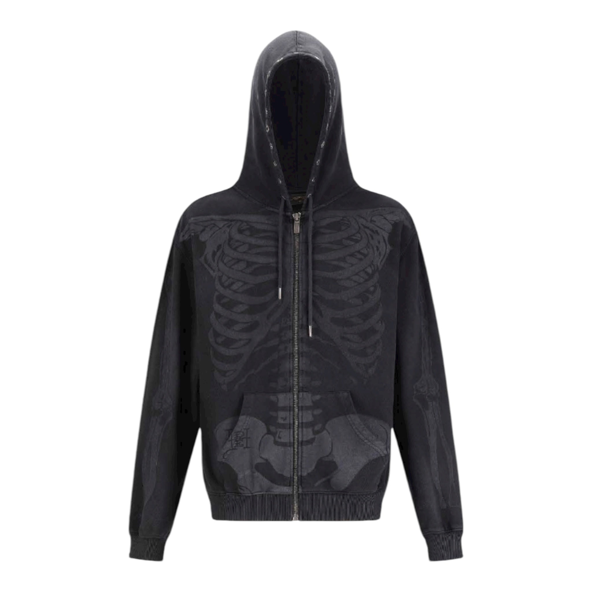 Skeleton On Acid Zip Thru Hoodie - Ed Hardy