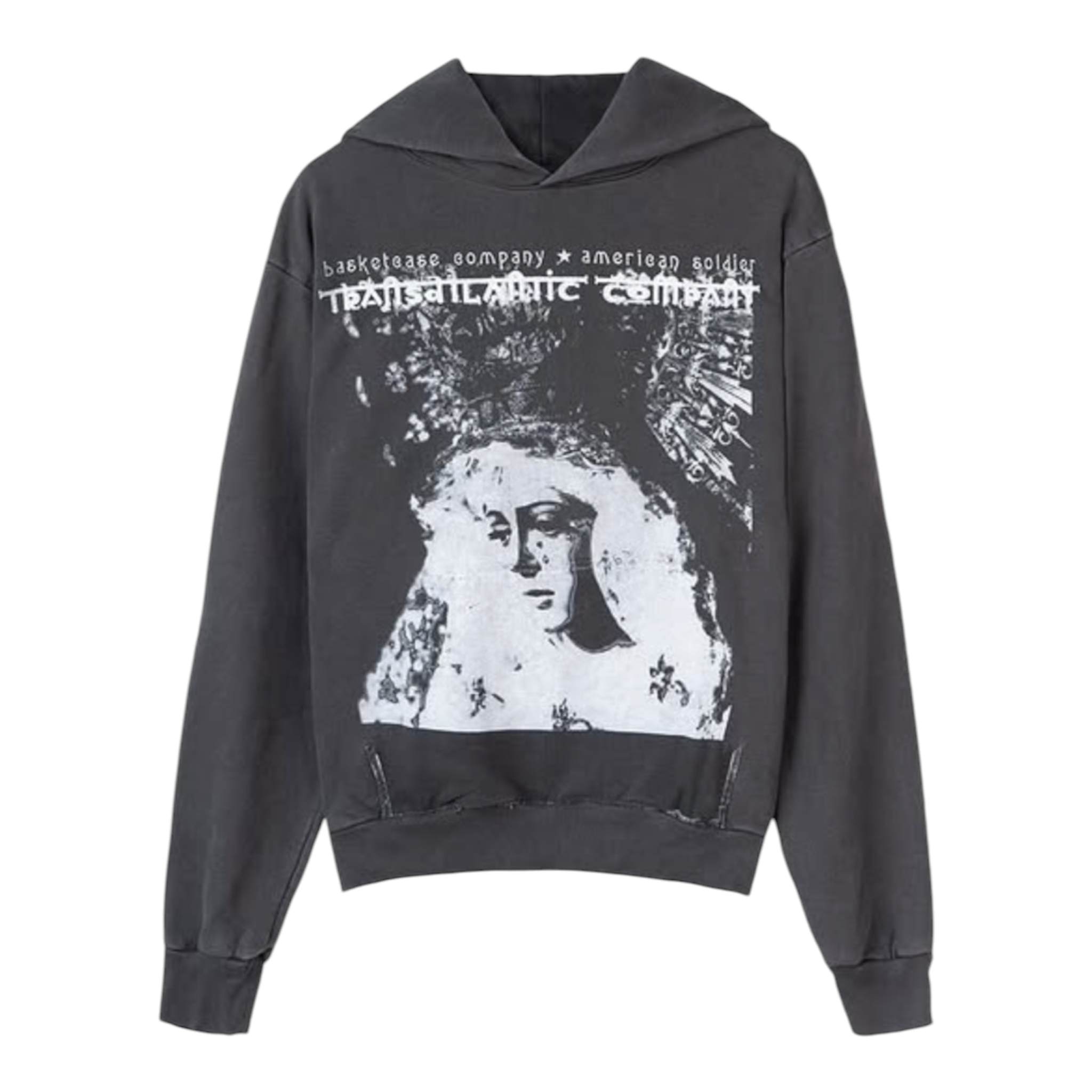 Ave Maria Hoodie Vintage Black - Basketcase Gallery
