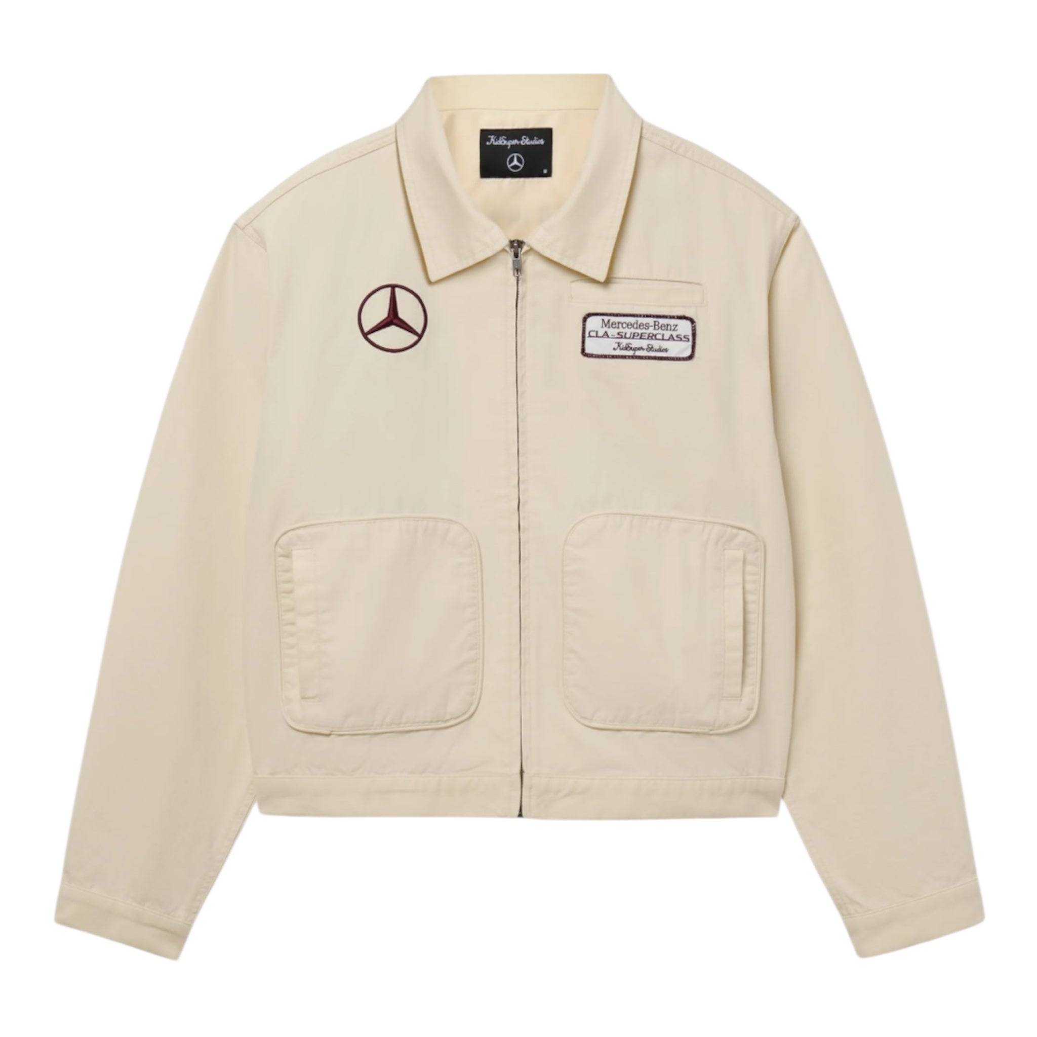 KidSuper X Mercedes Benz Work Jacket Cream - KidSuper