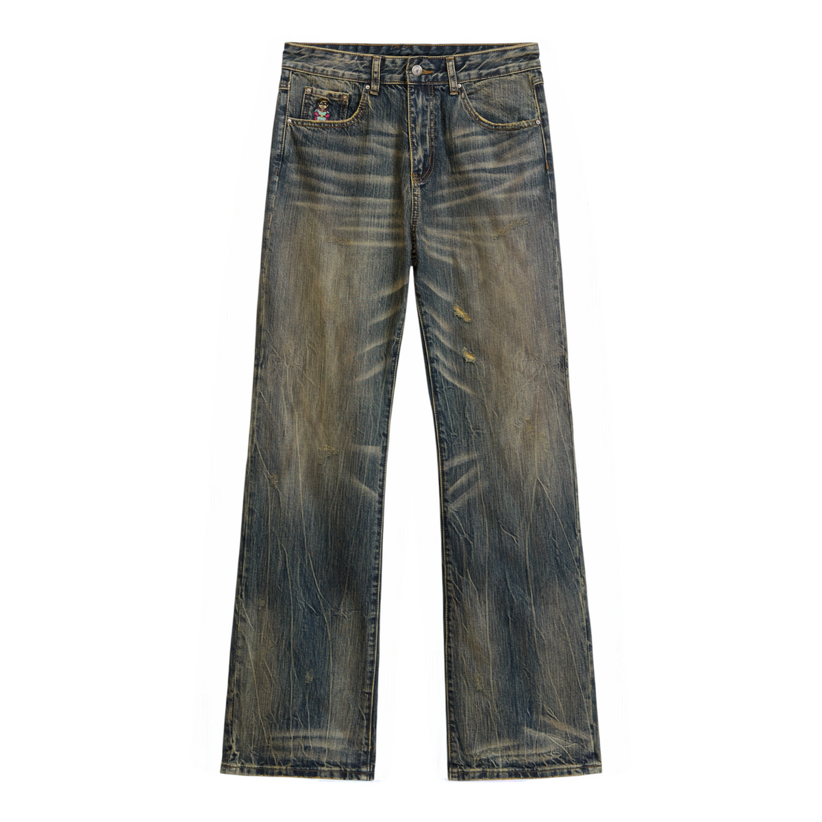 Slim Flare Dove Denim Pant Deep Washed - KidSuper
