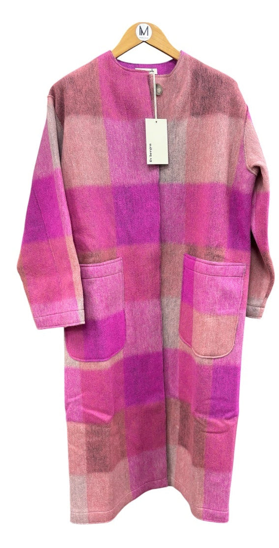 Mantel  SPLIT CHECK PINK - Liv Bergen